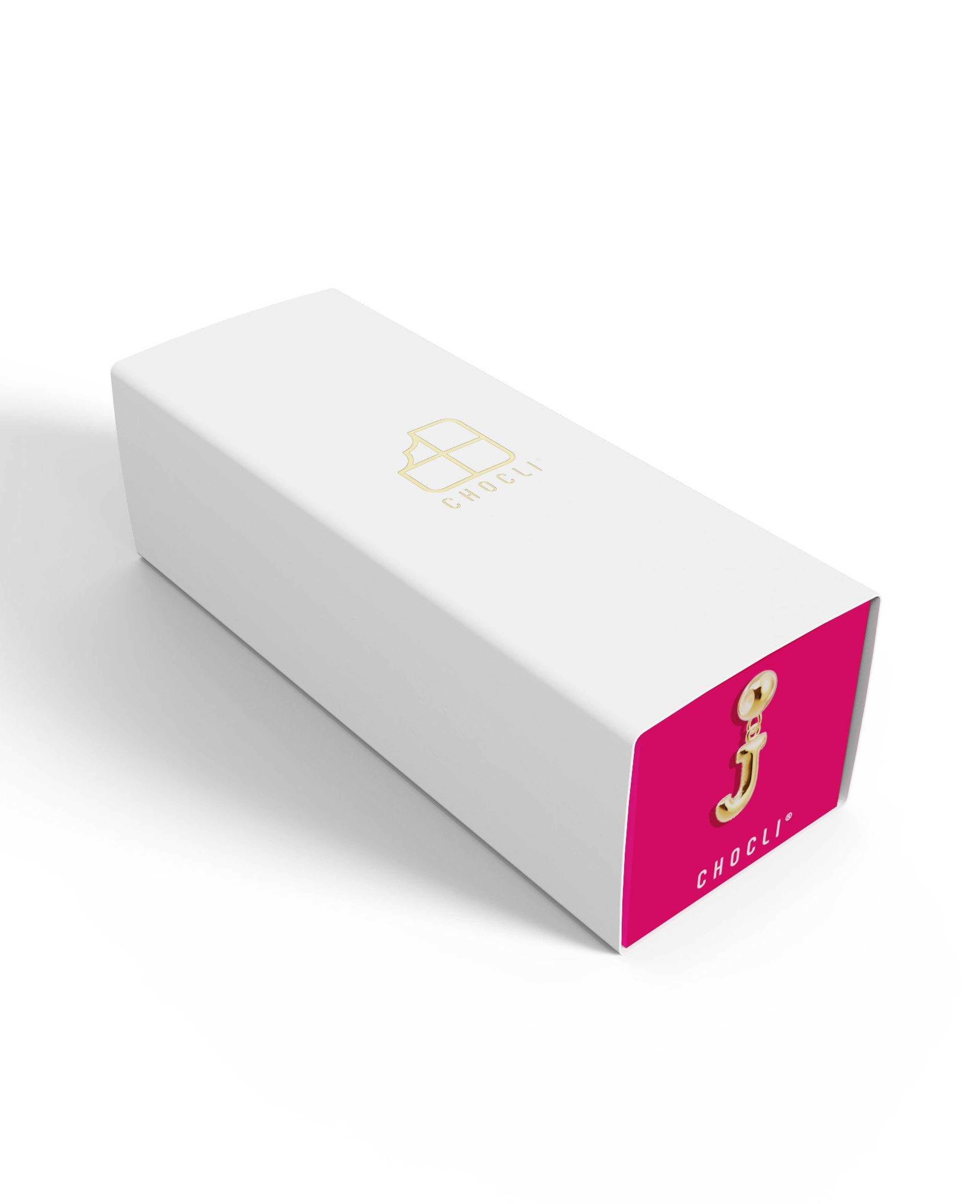 Chocli 18 Ayar Altın Kaplama Charm Harf  - J