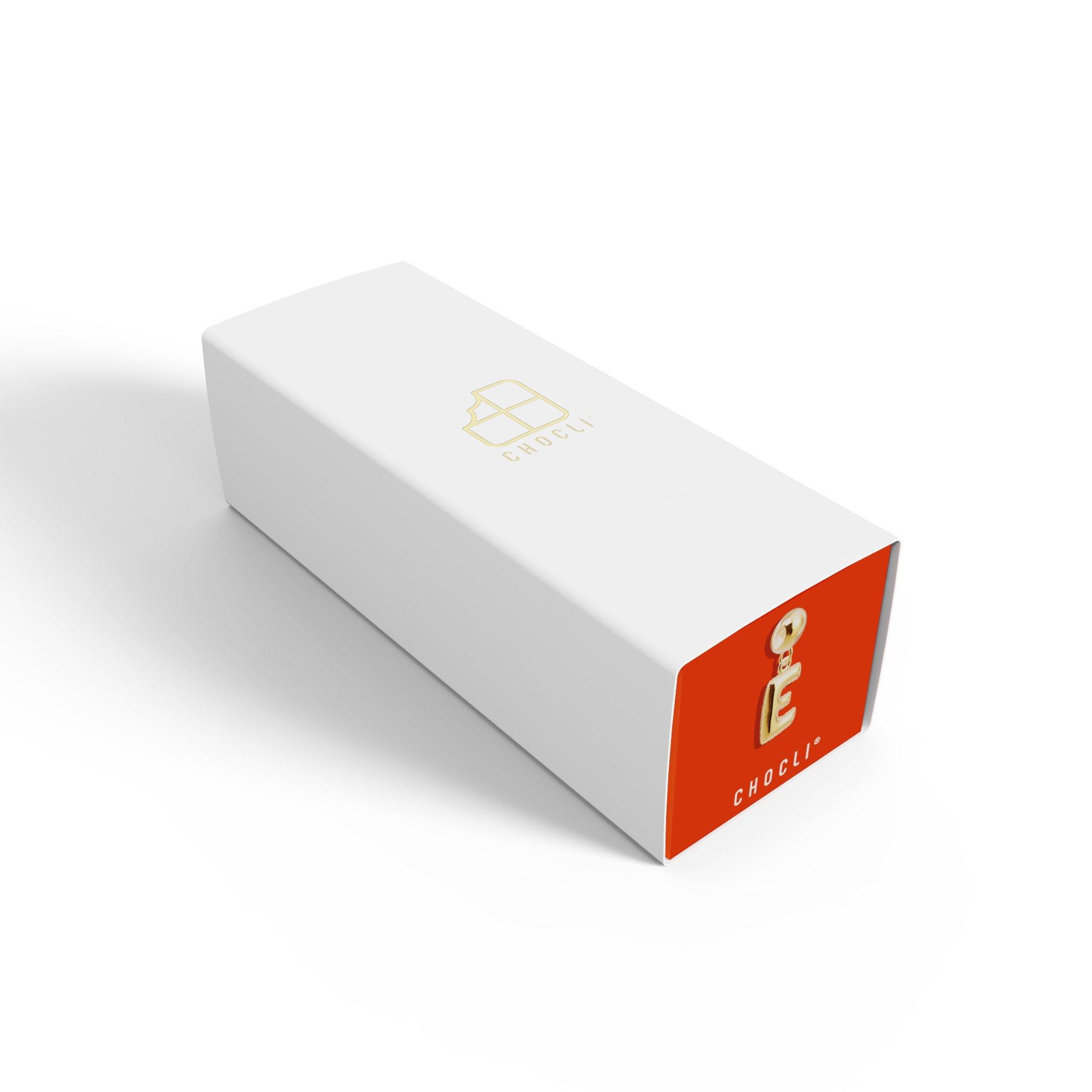 Chocli 18 Ayar Altın Kaplama Charm Harf - E