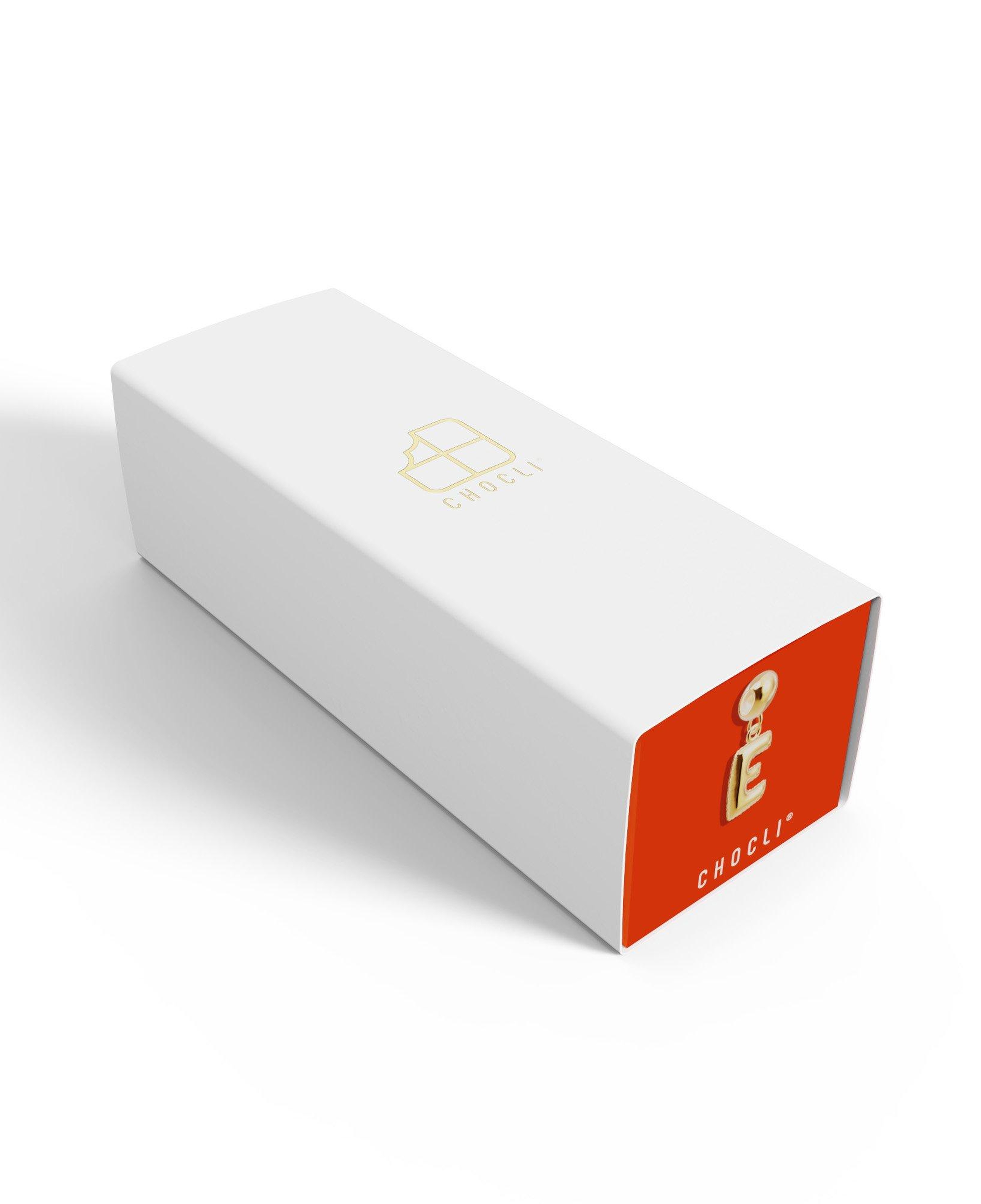 Chocli 18 Ayar Altın Kaplama Charm Harf - E