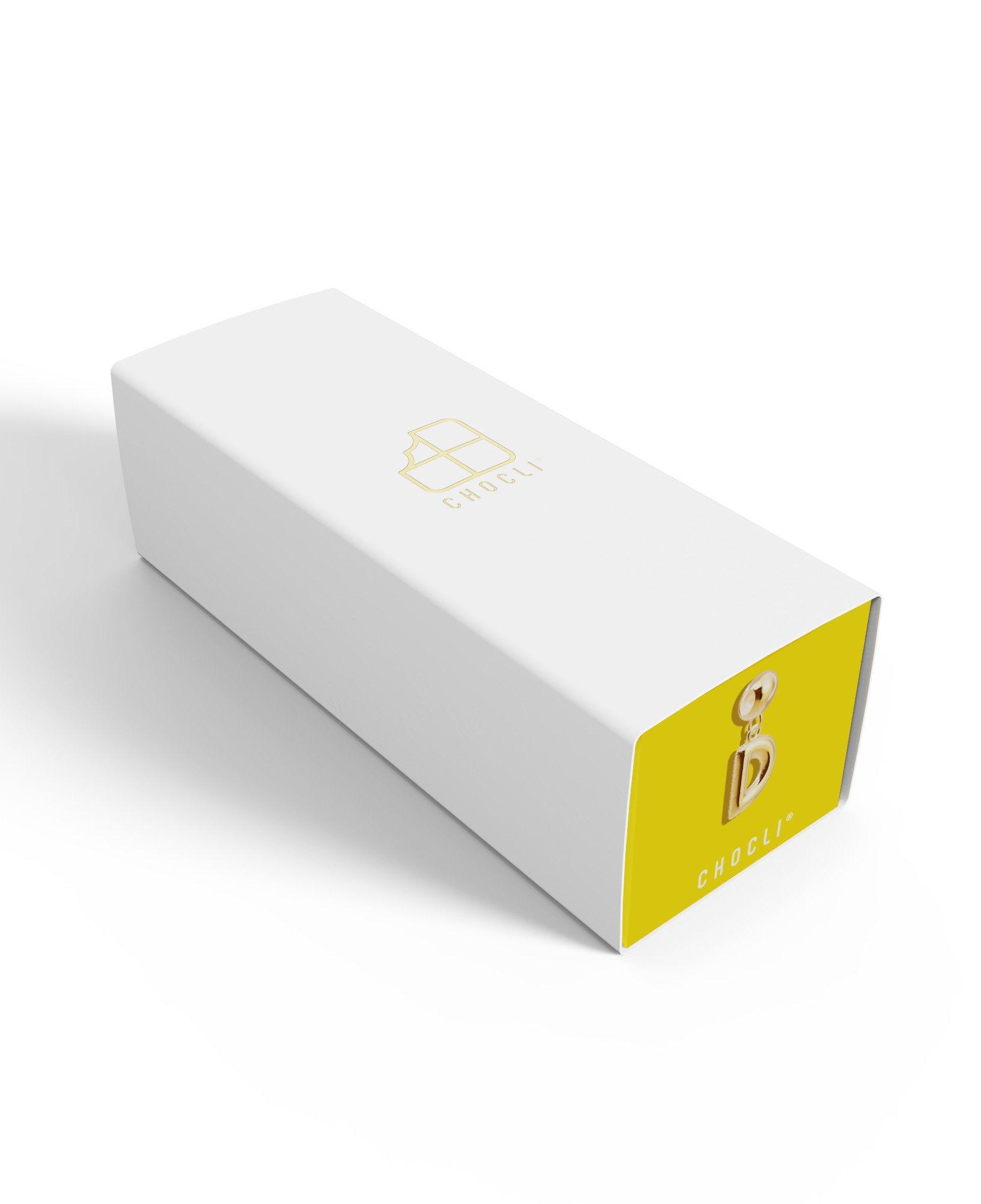 Chocli 18 Ayar Altın Kaplama Charm Harf - D