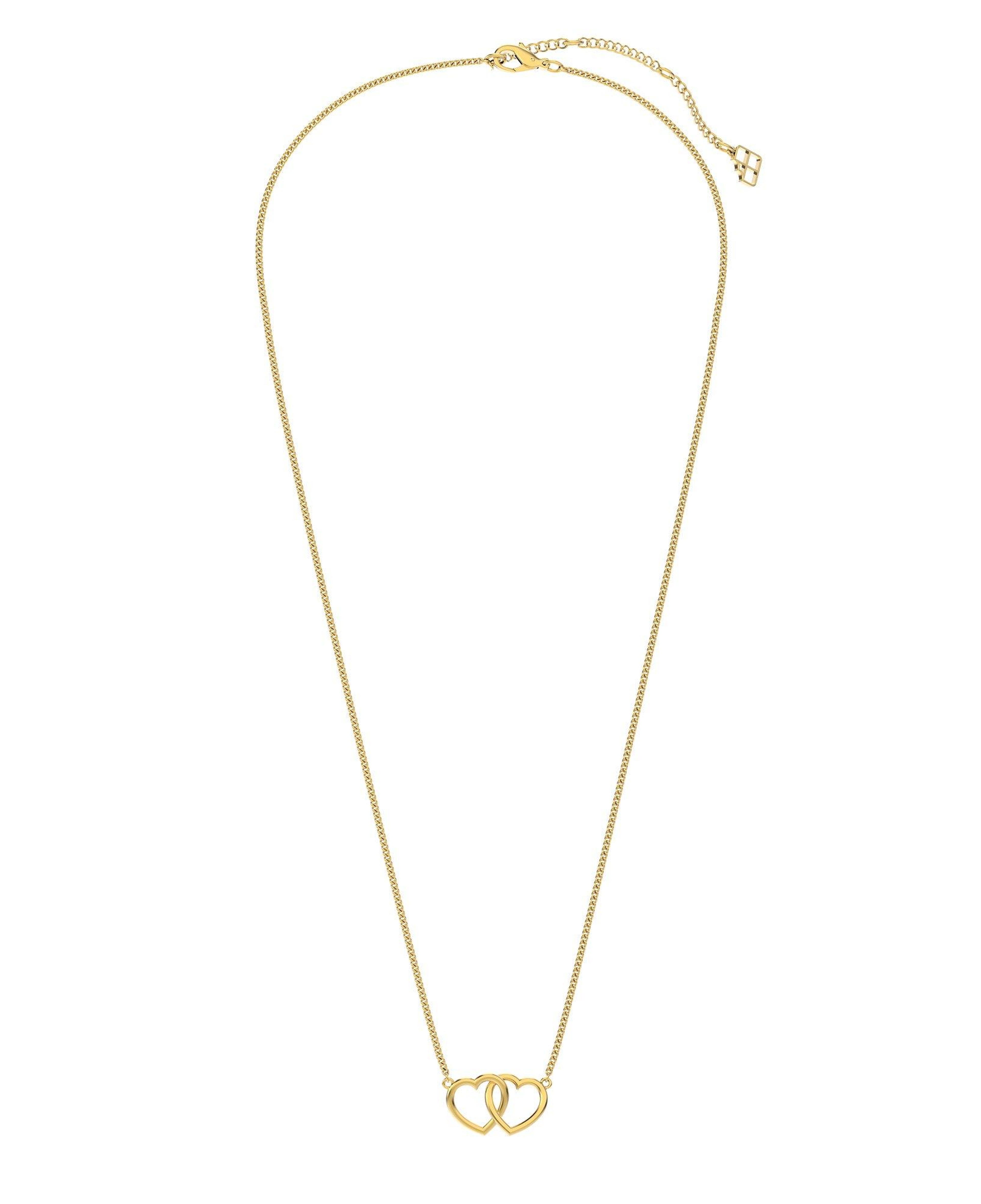 Chocli 18 Ayar Altın Kaplama Hearts Kolye