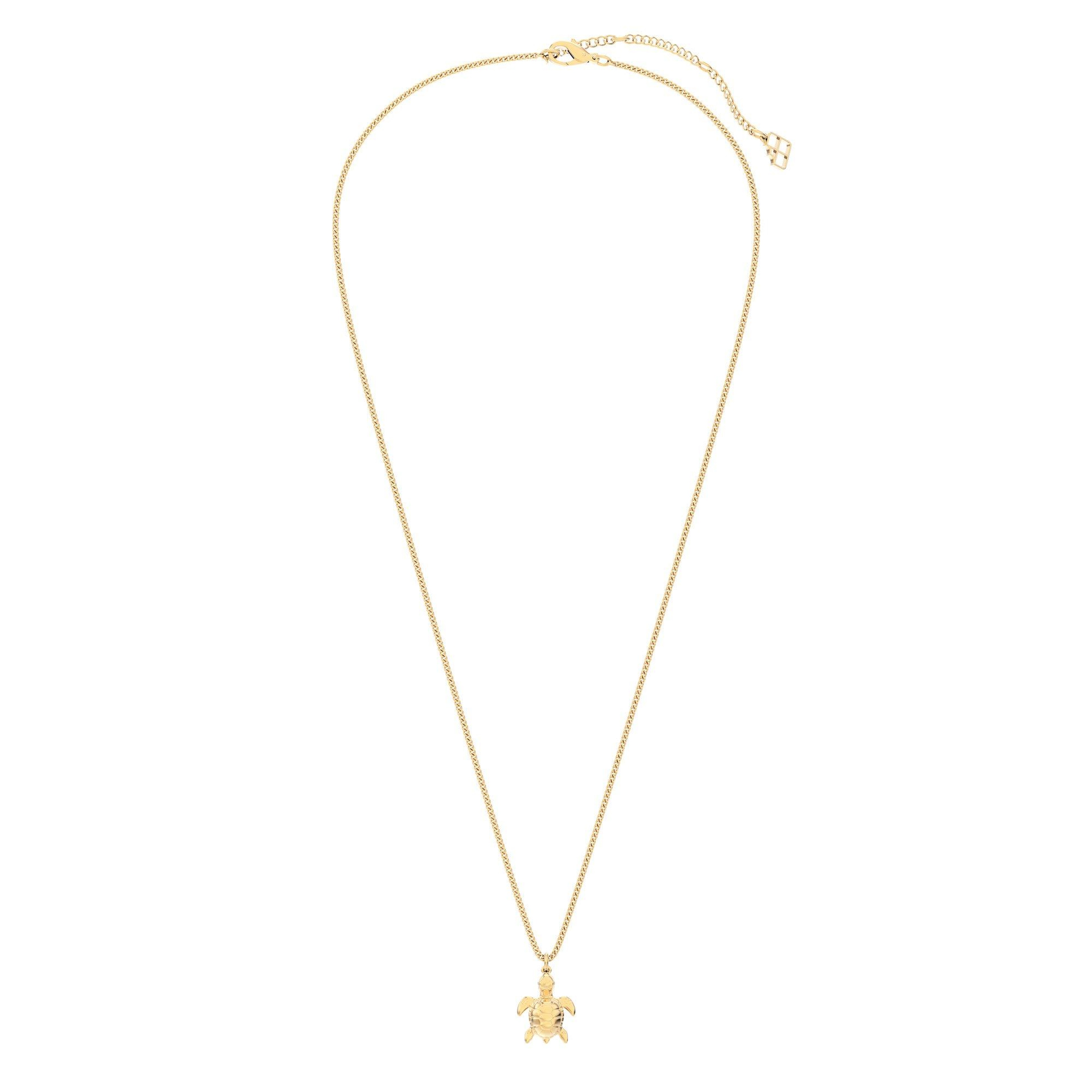 Chocli 18 Ayar Altın Kaplama Kaplumbağa Kolye