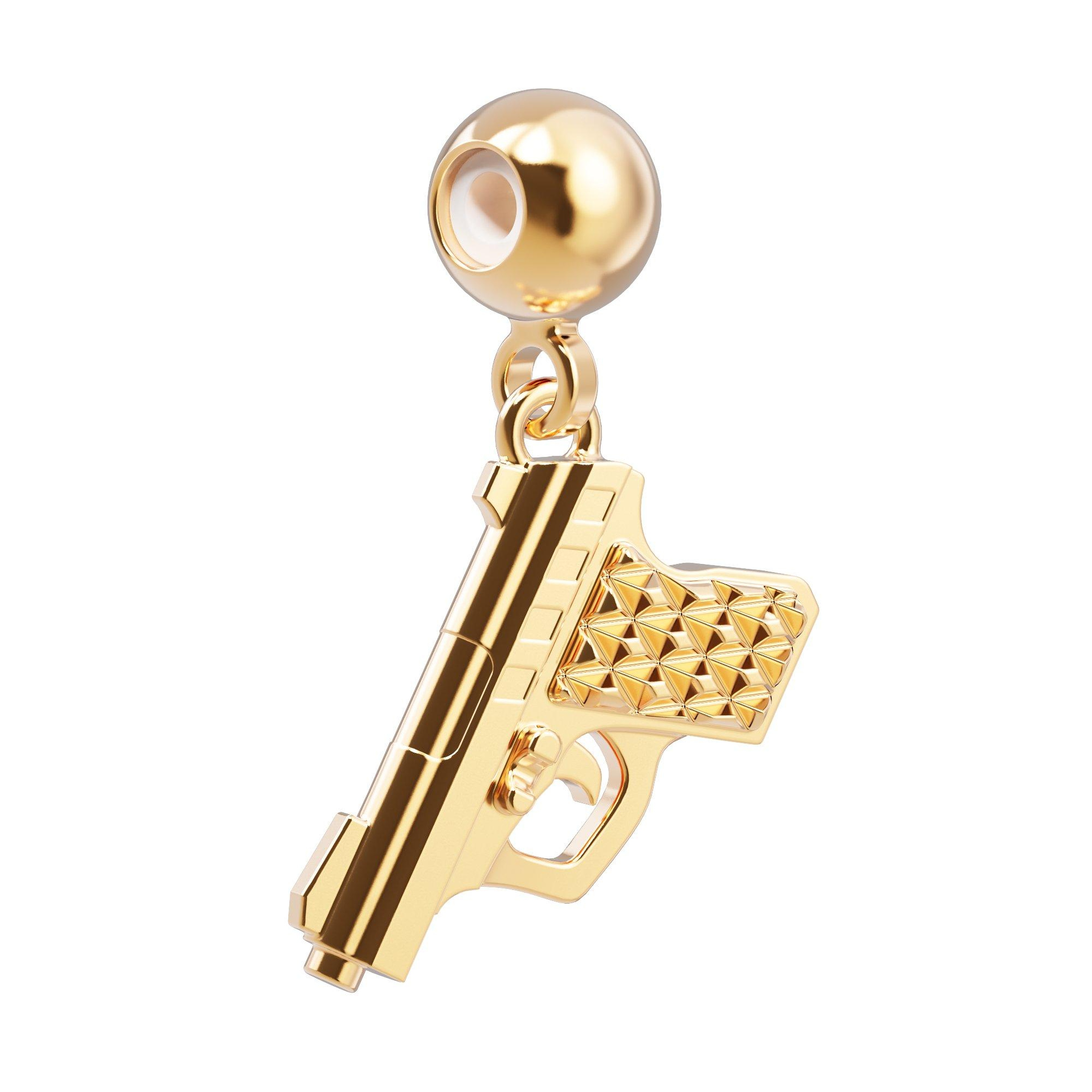 Chocli 18 Ayar Altın Kaplama Charm - Gangster