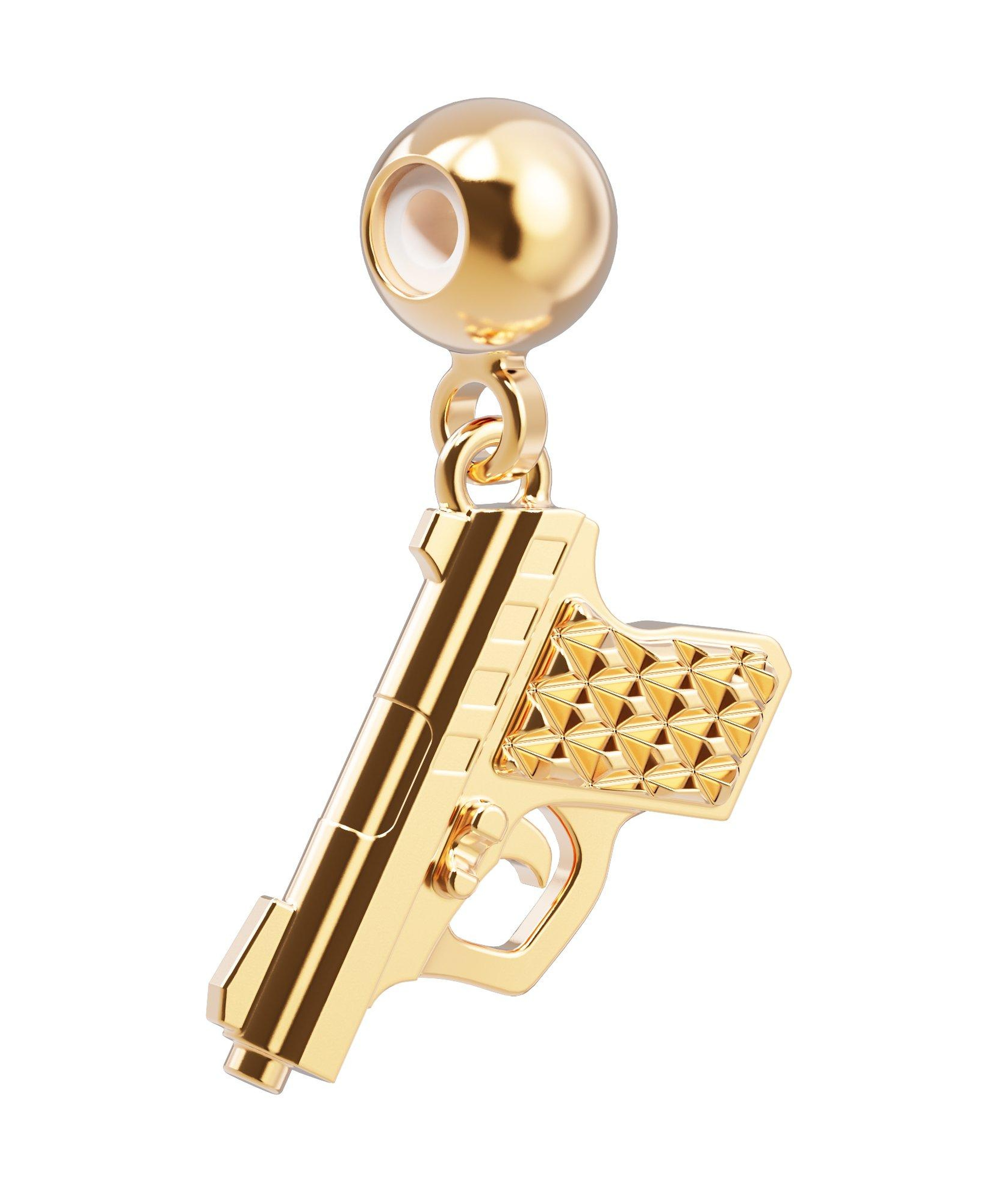 Chocli 18 Ayar Altın Kaplama Charm - Gangster