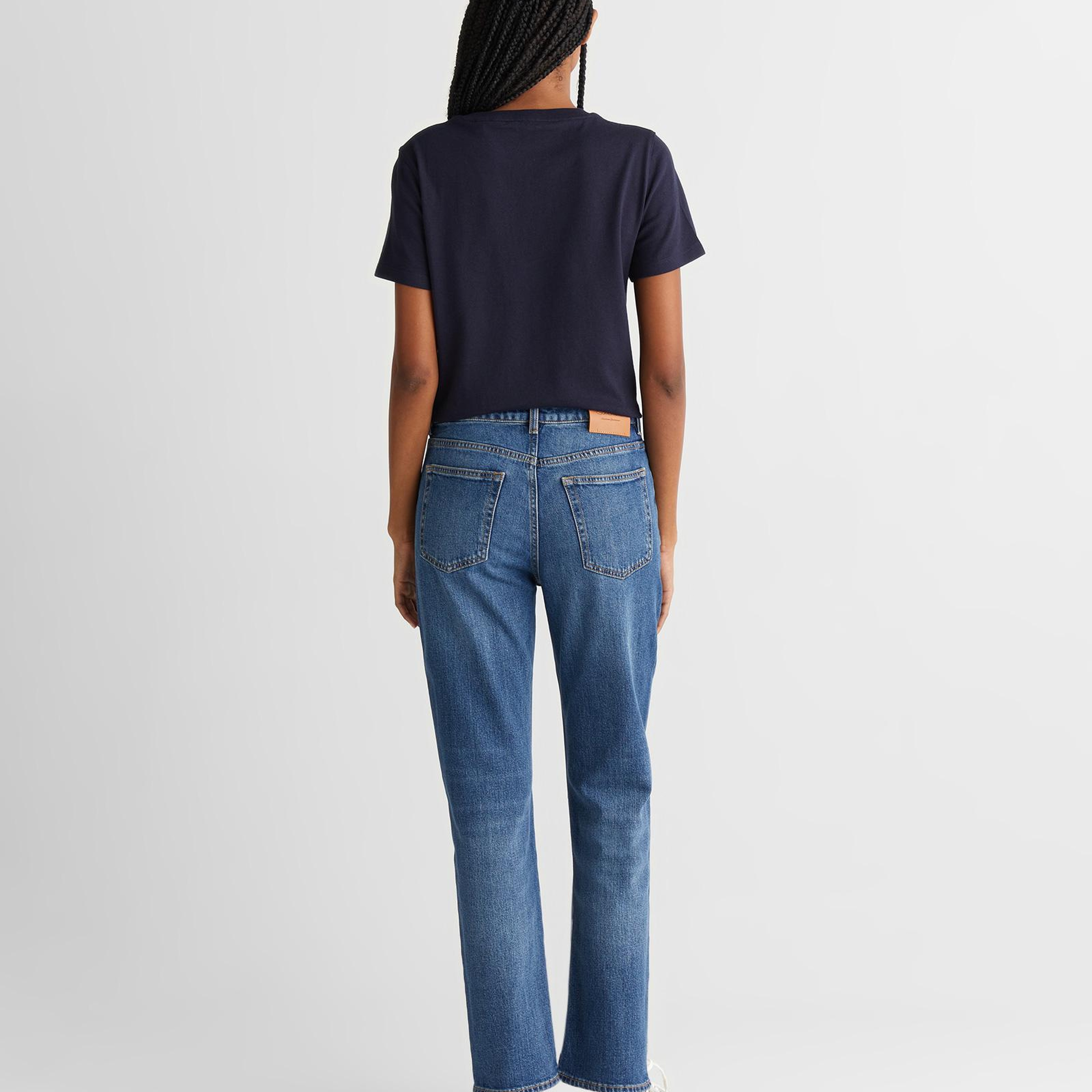 GANT Kadın Mavi Straight Fit Jean Pantolon