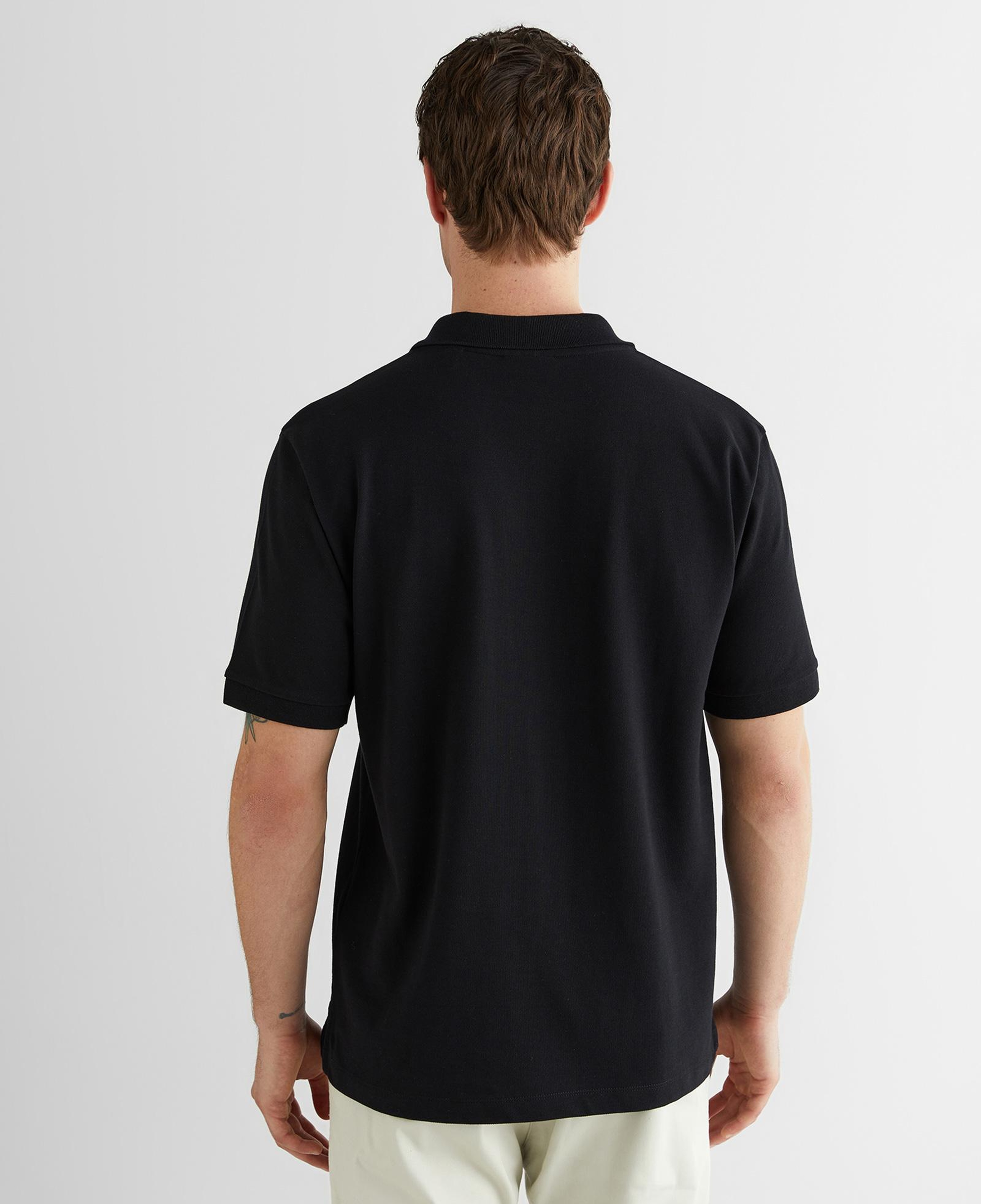 GANT Erkek Siyah Regular Fit Logolu Polo Yaka T-Shirt