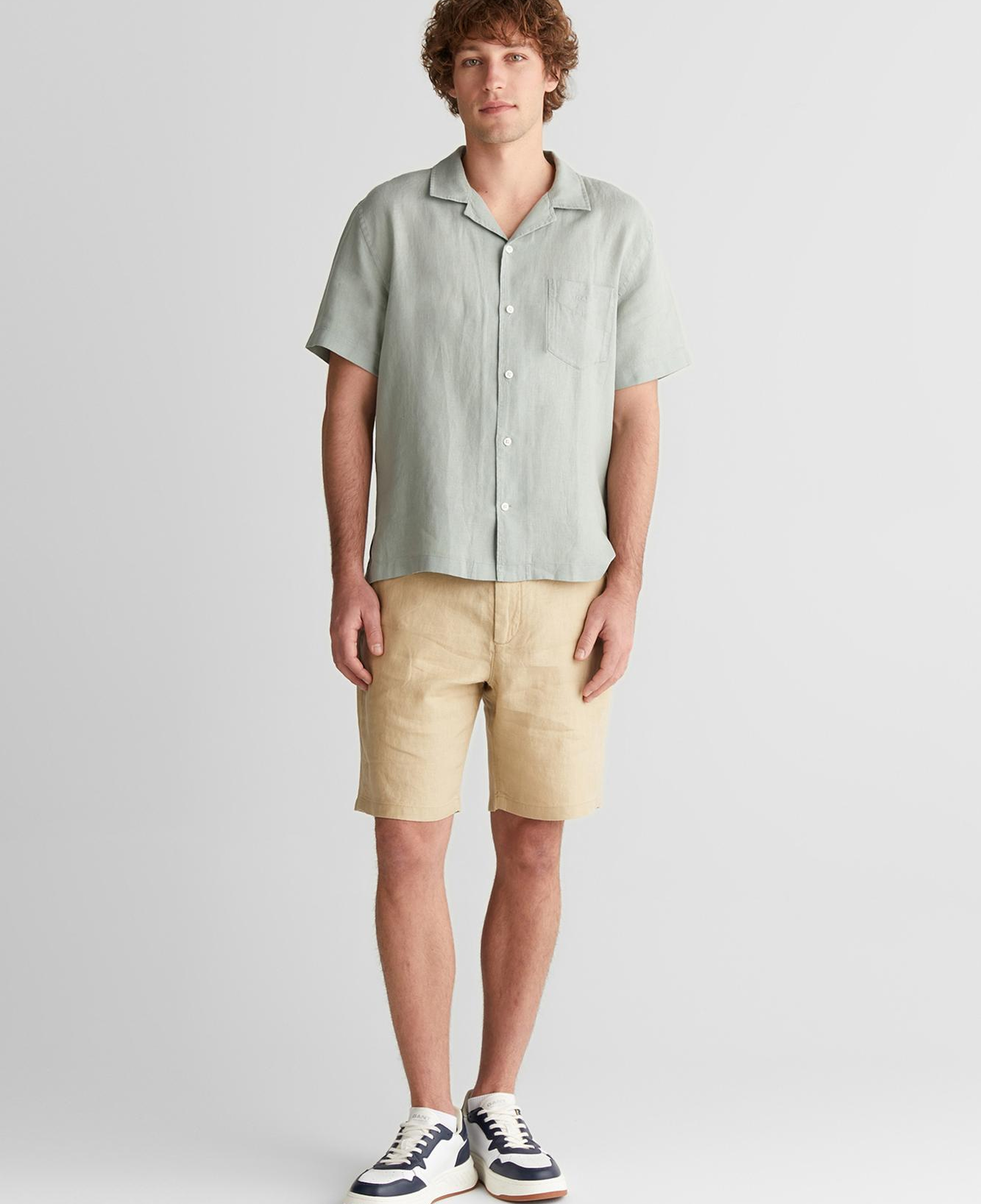 GANT Erkek Yeşil Düğmeli Yaka Gömlek