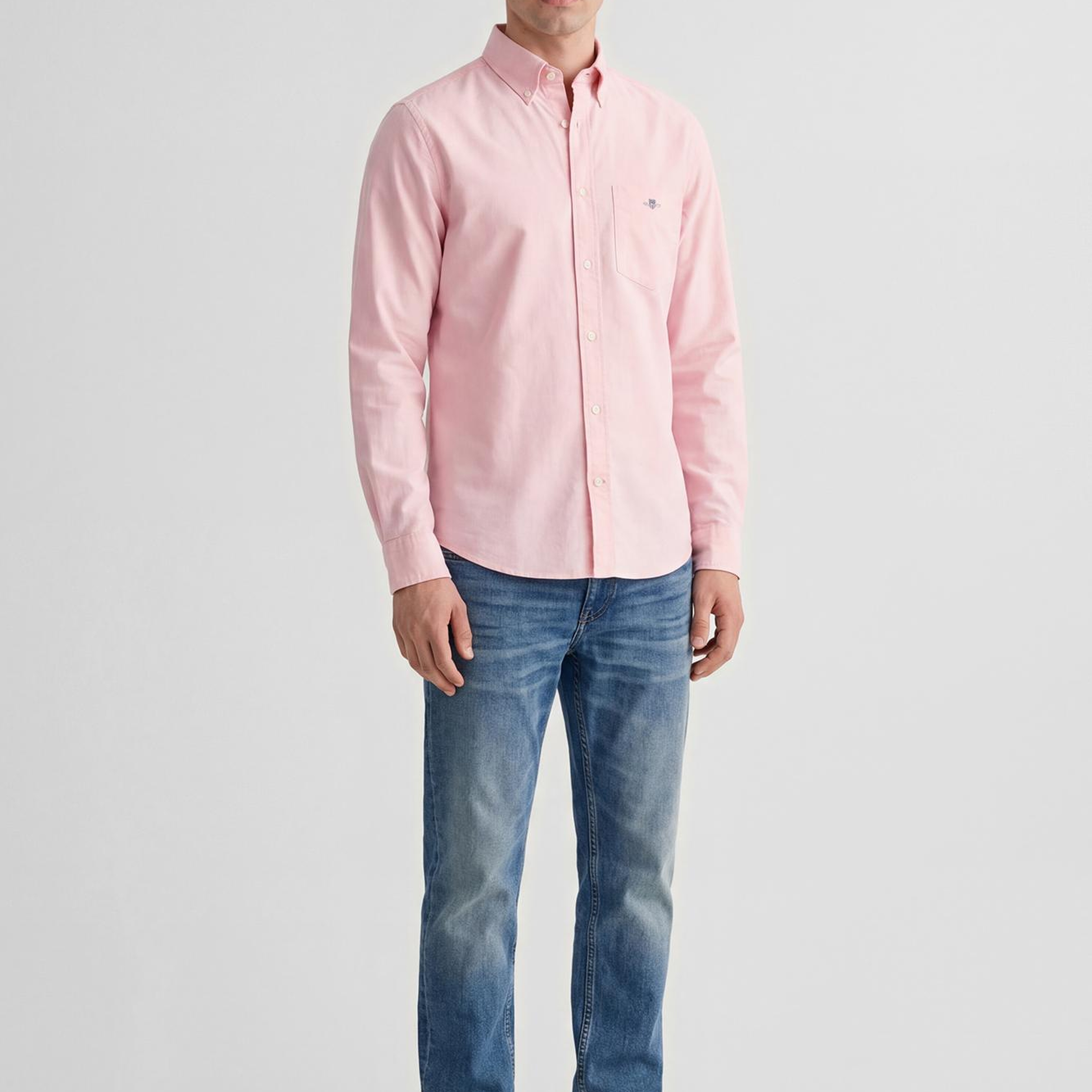 GANT Erkek Pembe Regular Fit Logolu Gömlek