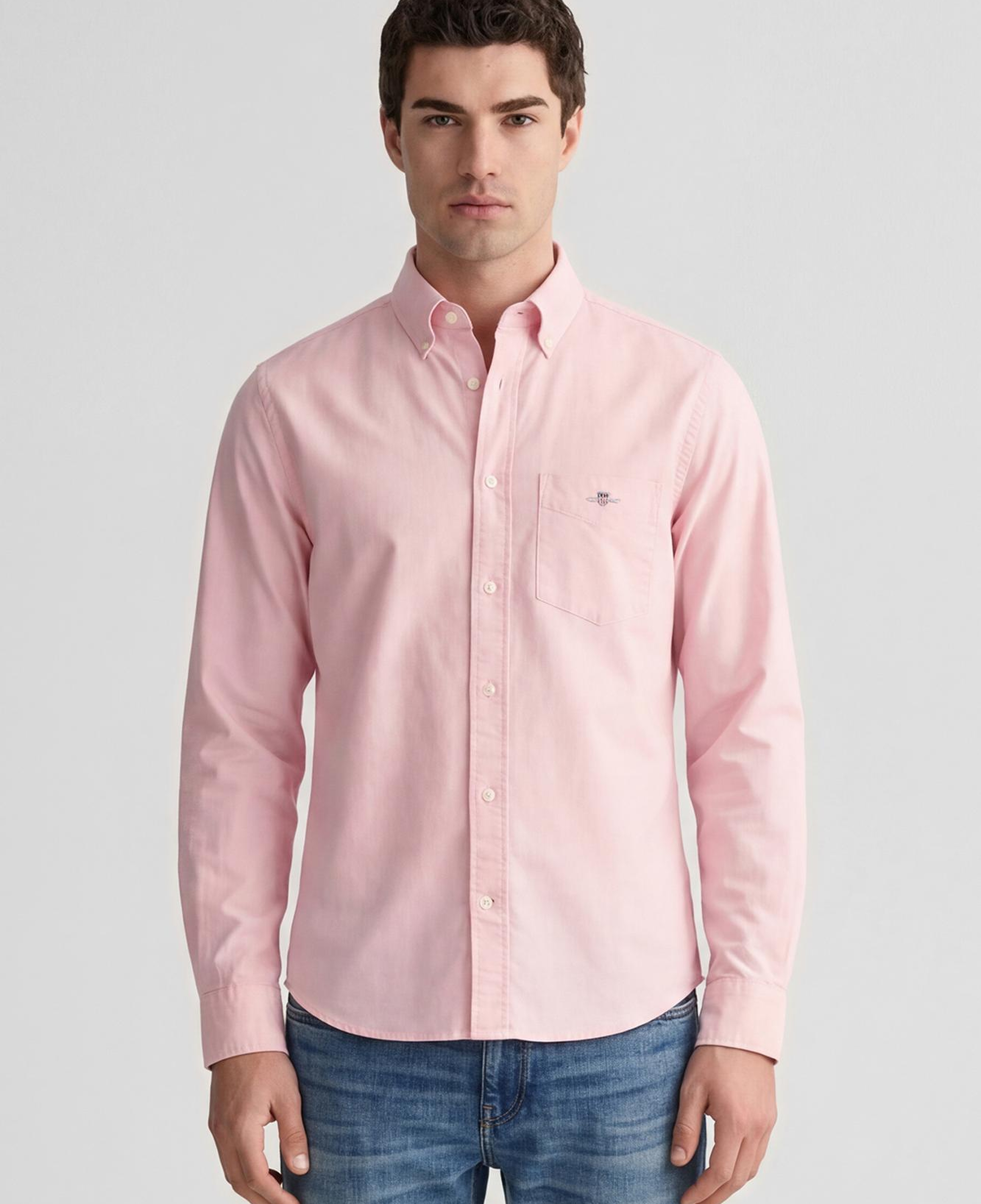 GANT Erkek Pembe Regular Fit Logolu Gömlek