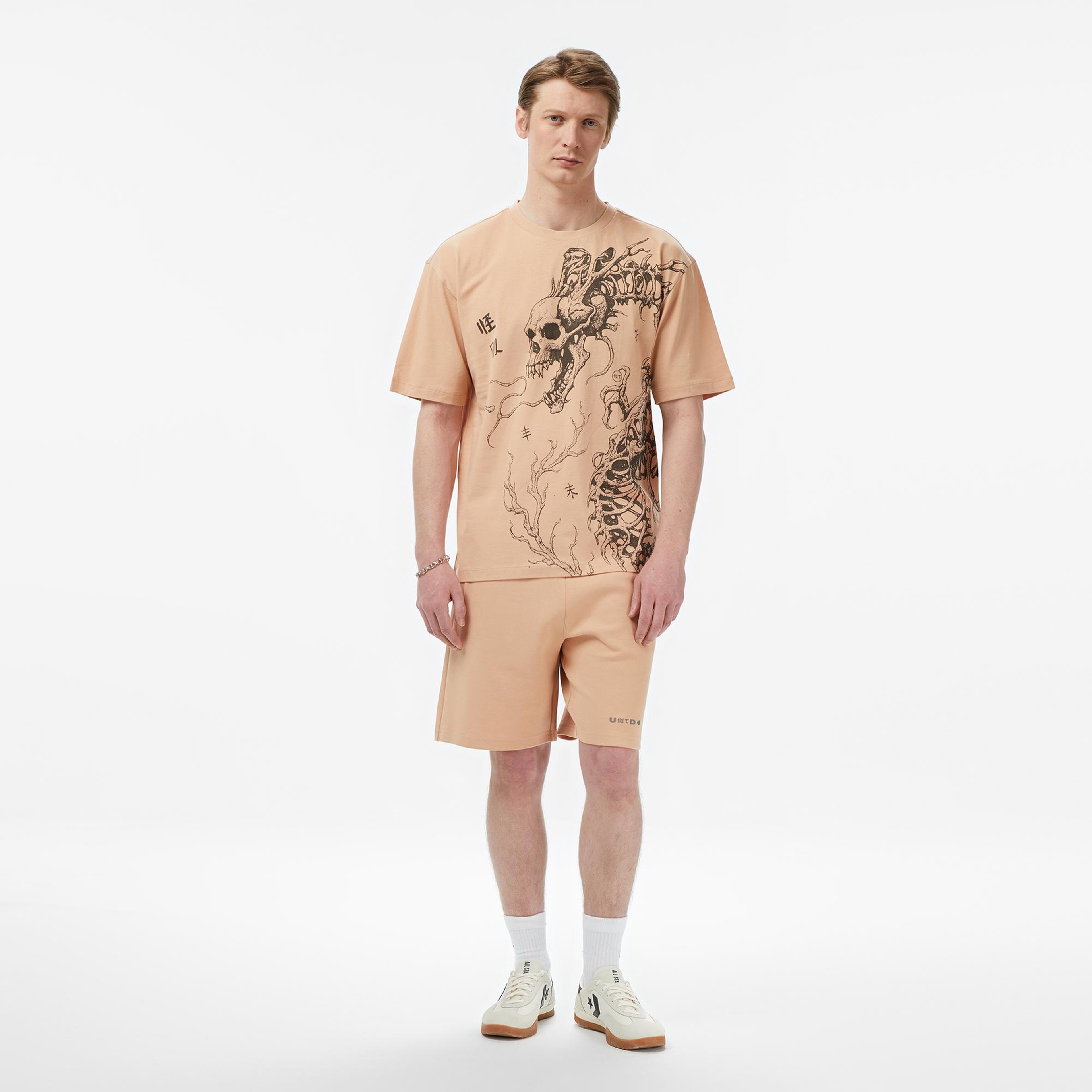 UNITED4 Regular Fit Erkek Mor T-Shirt