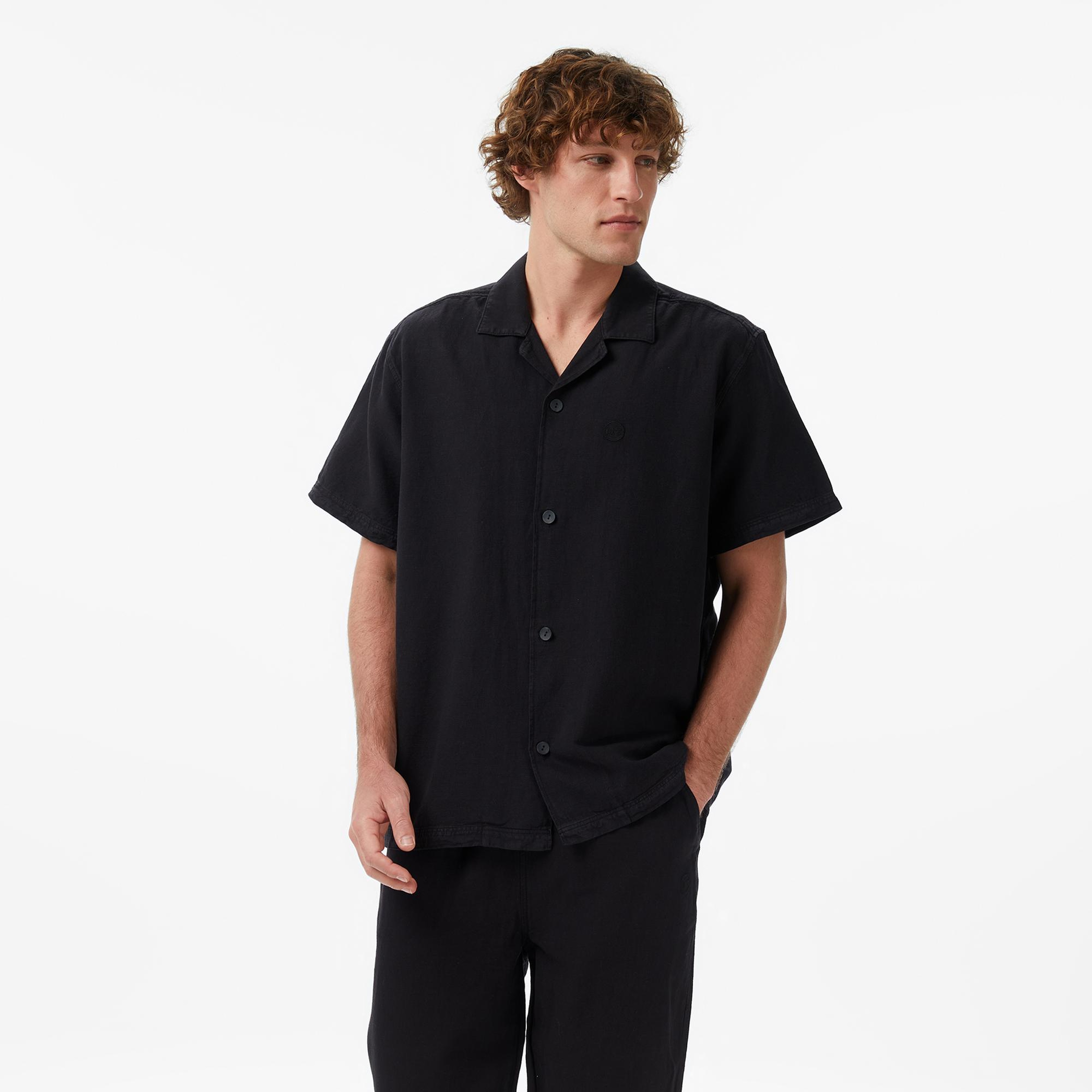 UNITED4 Comfort Fit Erkek Siyah Gömlek