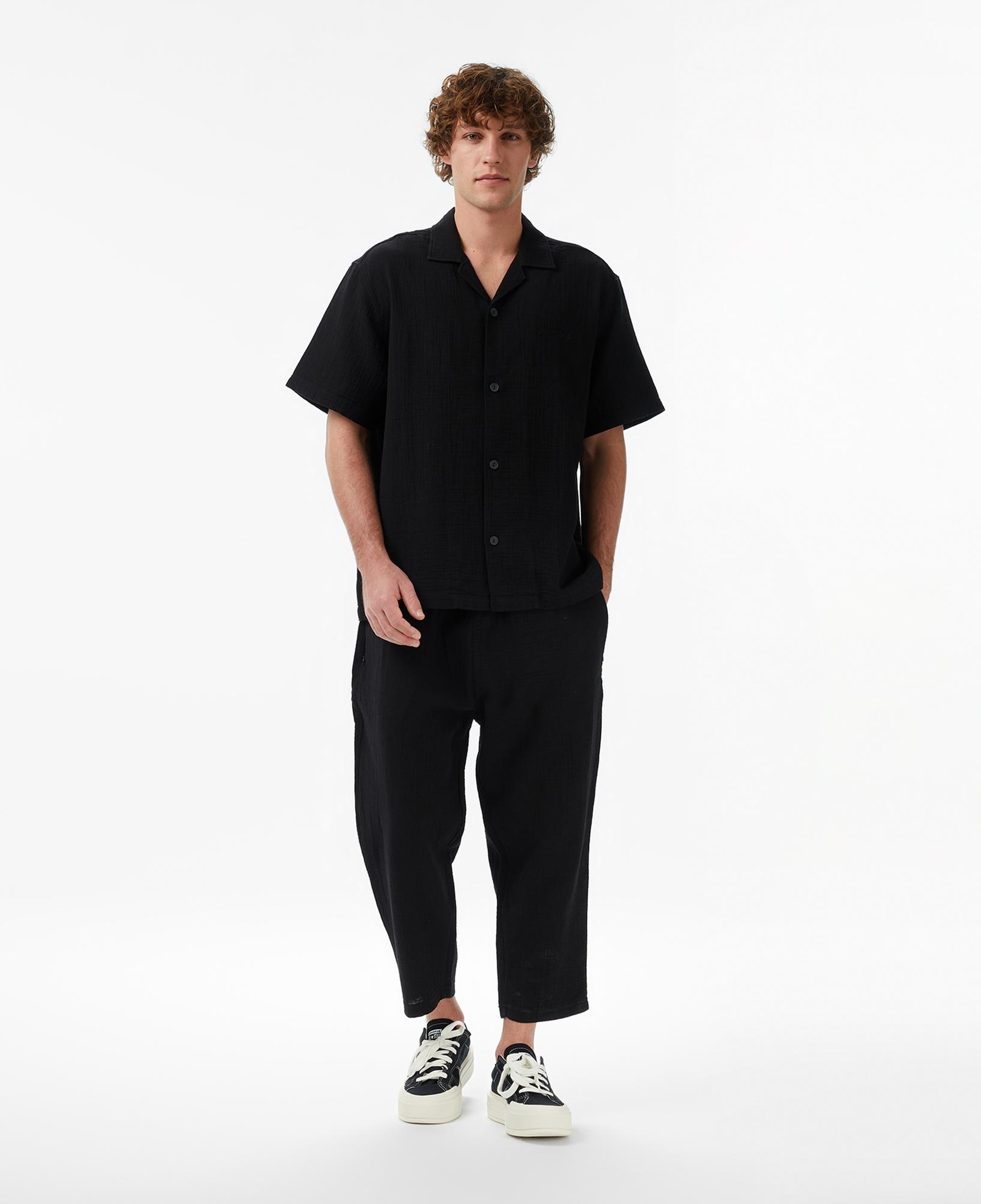 UNITED4 Comfort Fit Erkek Siyah Gömlek