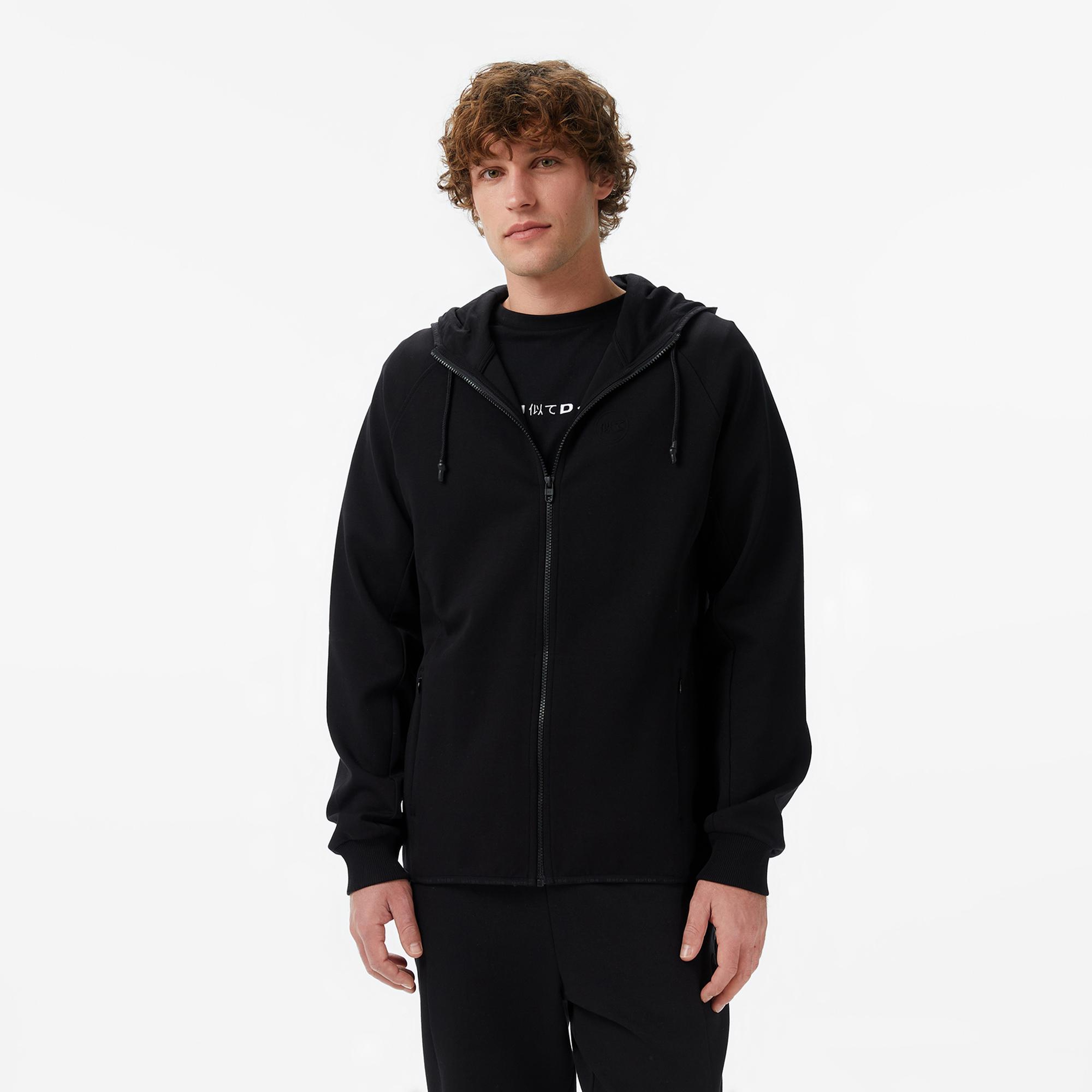 UNITED4 Regular Fit Erkek Siyah Sweatshirt