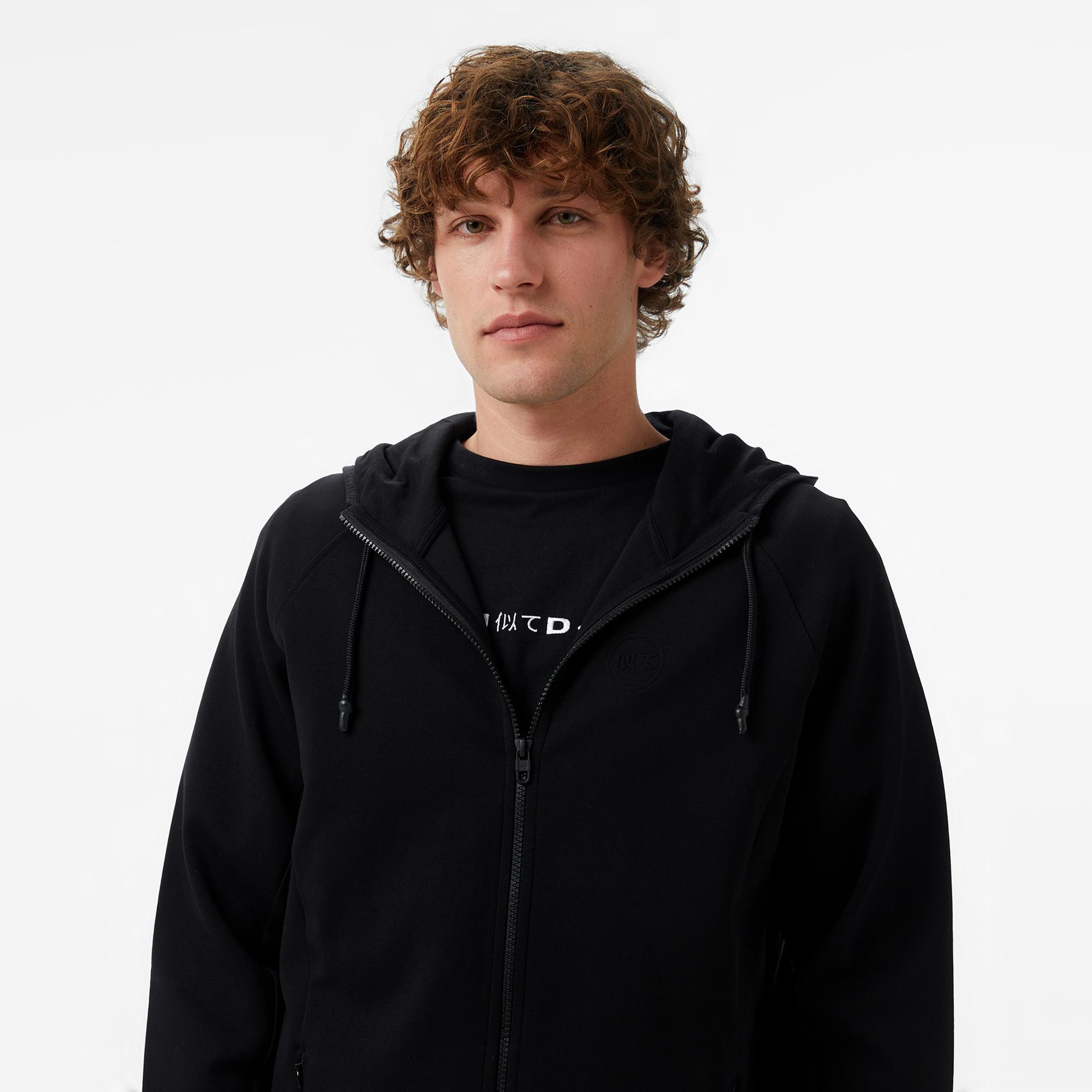 UNITED4 Regular Fit Erkek Siyah Sweatshirt