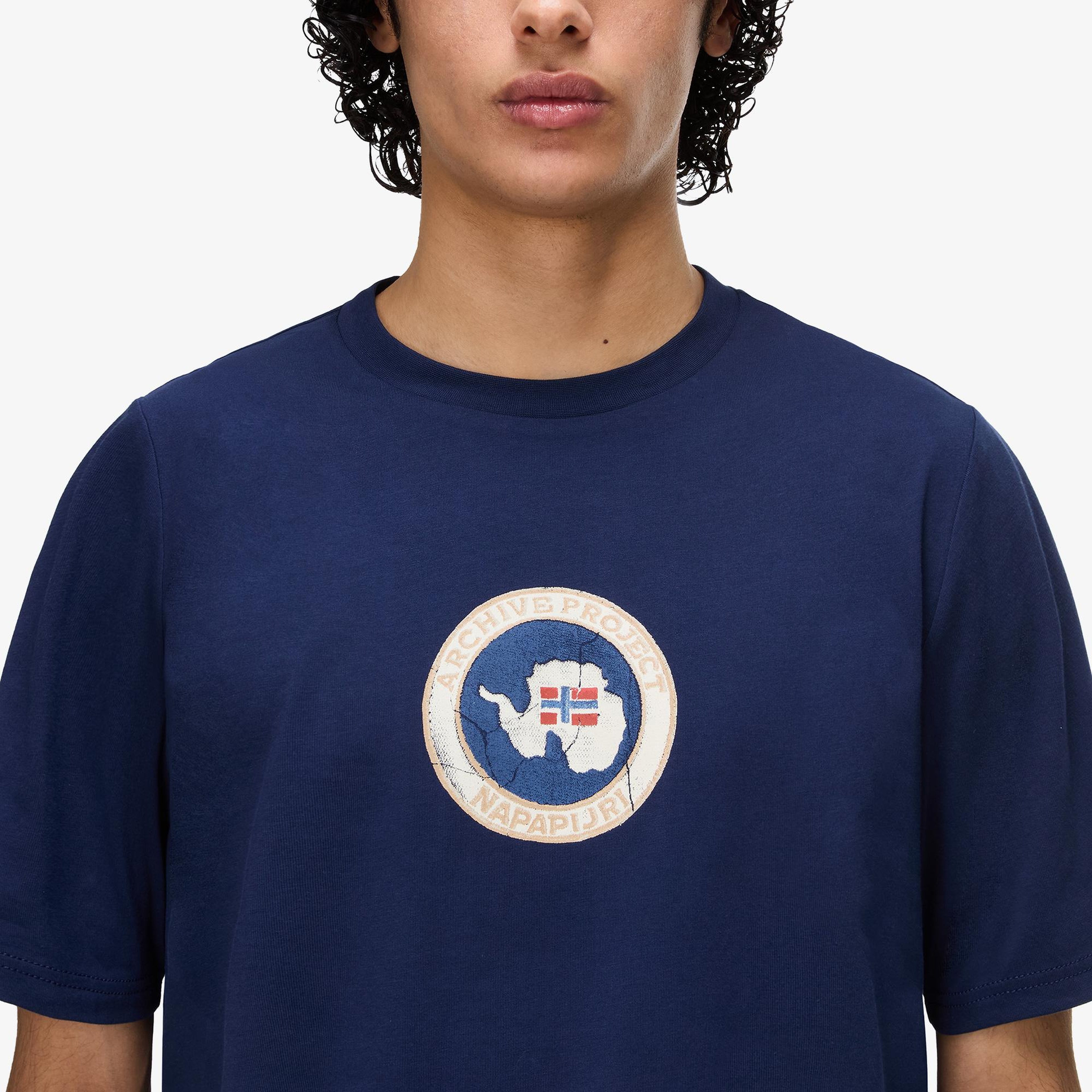 Napapijri S-Phos Erkek Mavi T-Shirt