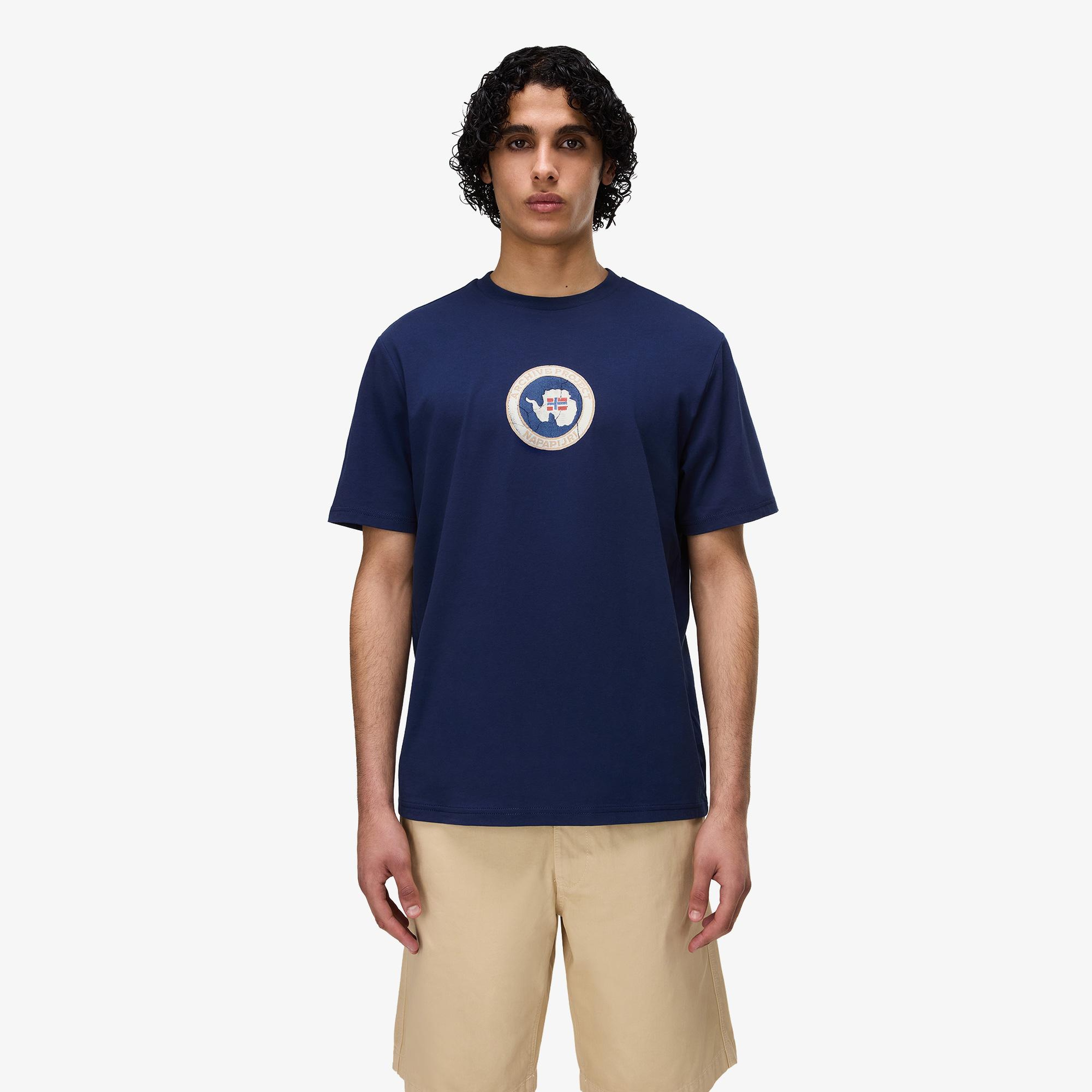 Napapijri S-Phos Erkek Mavi T-Shirt