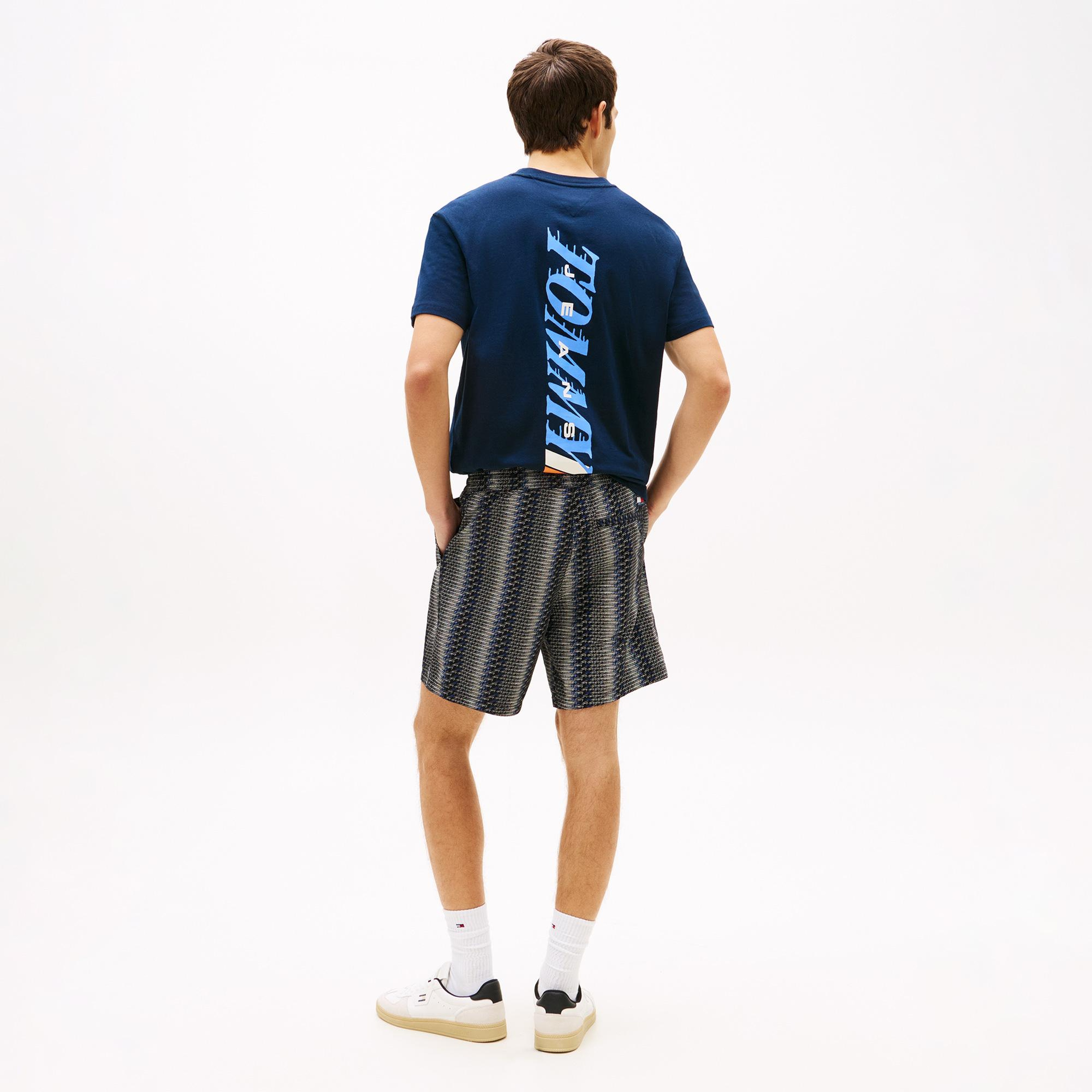 Tommy Hilfiger Aop Erkek Siyah Şort