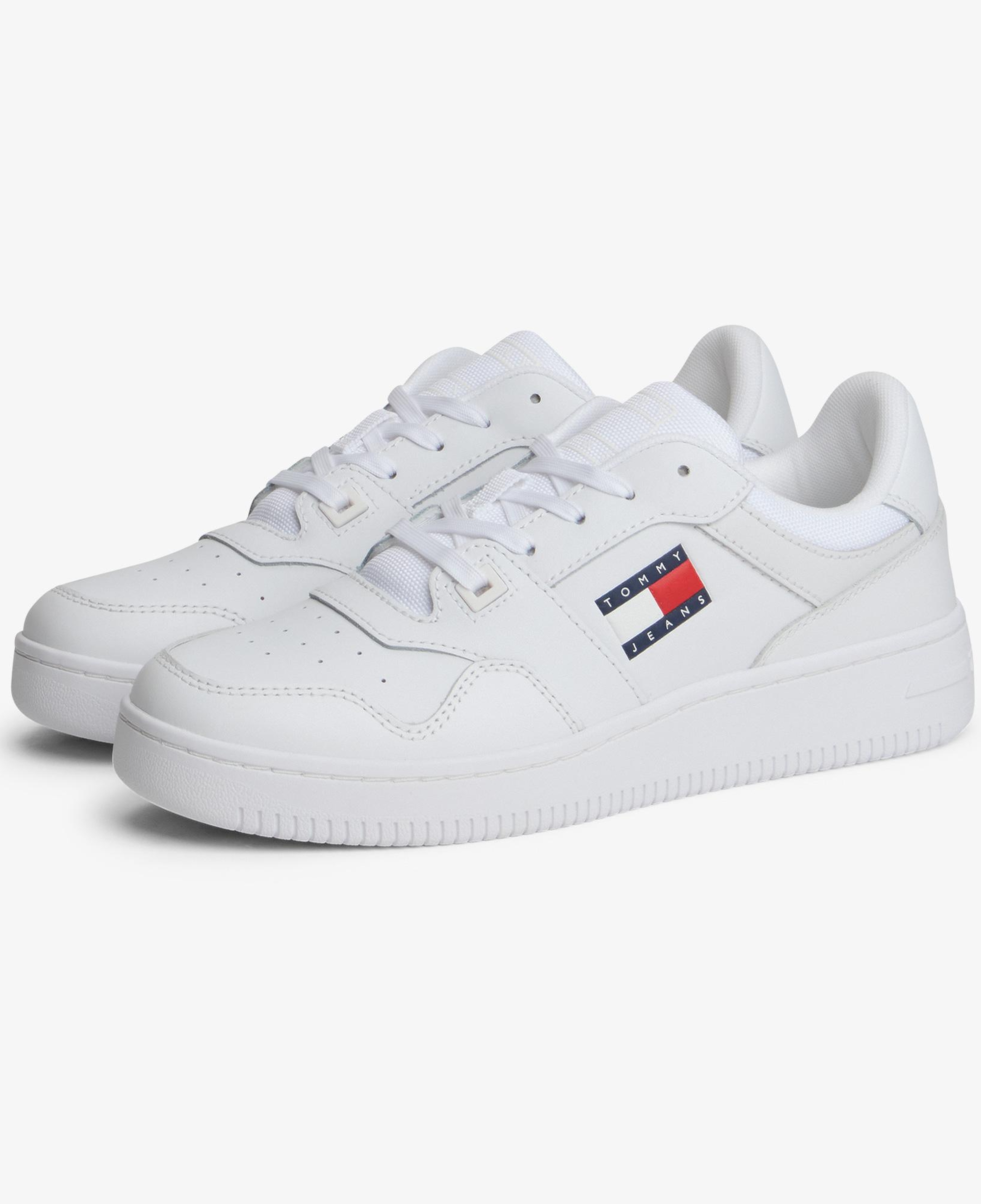 Tommy Hilfiger Retro Basket Kadın Beyaz Spor Ayakkabı