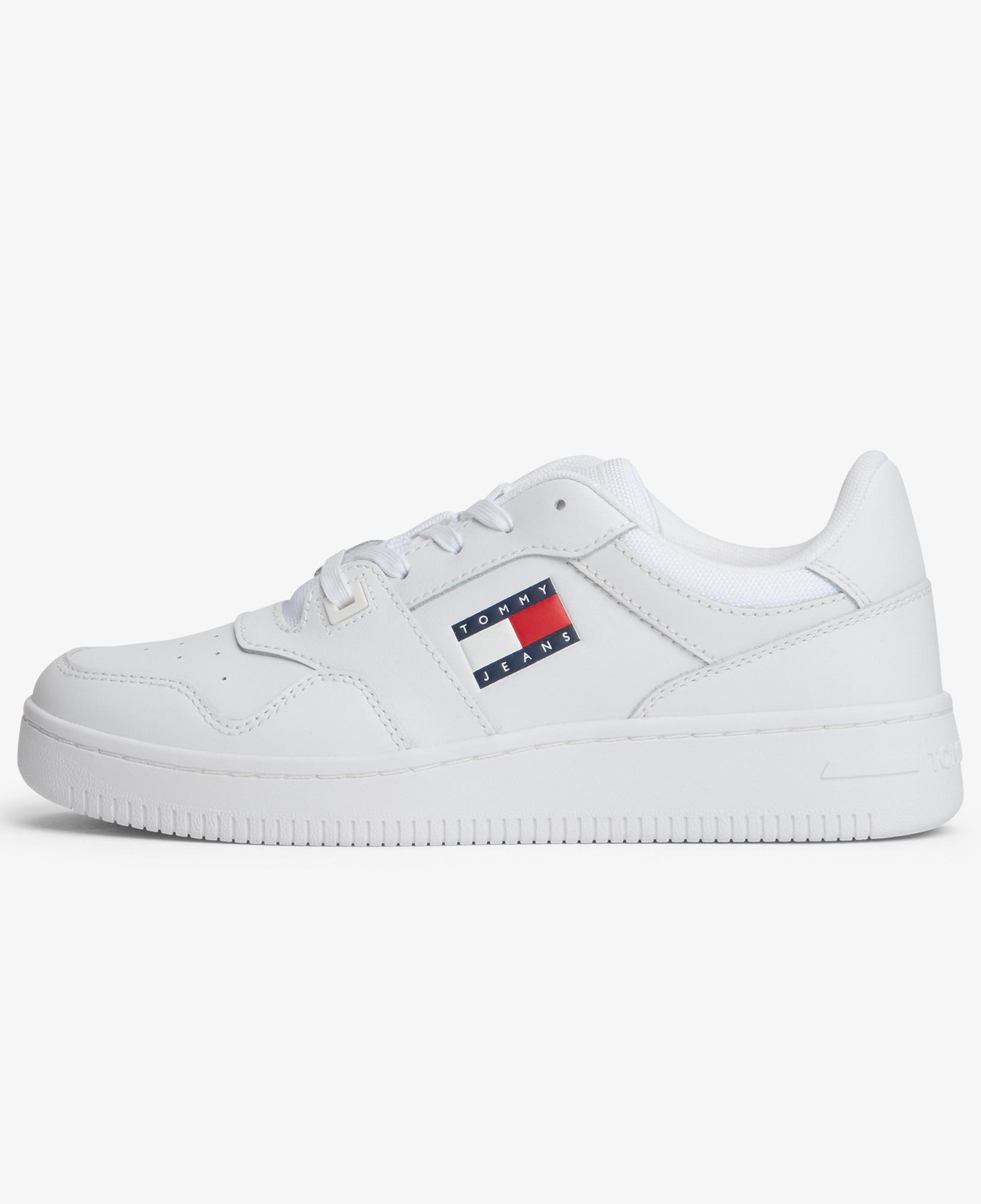 Tommy Hilfiger Retro Basket Kadın Beyaz Spor Ayakkabı