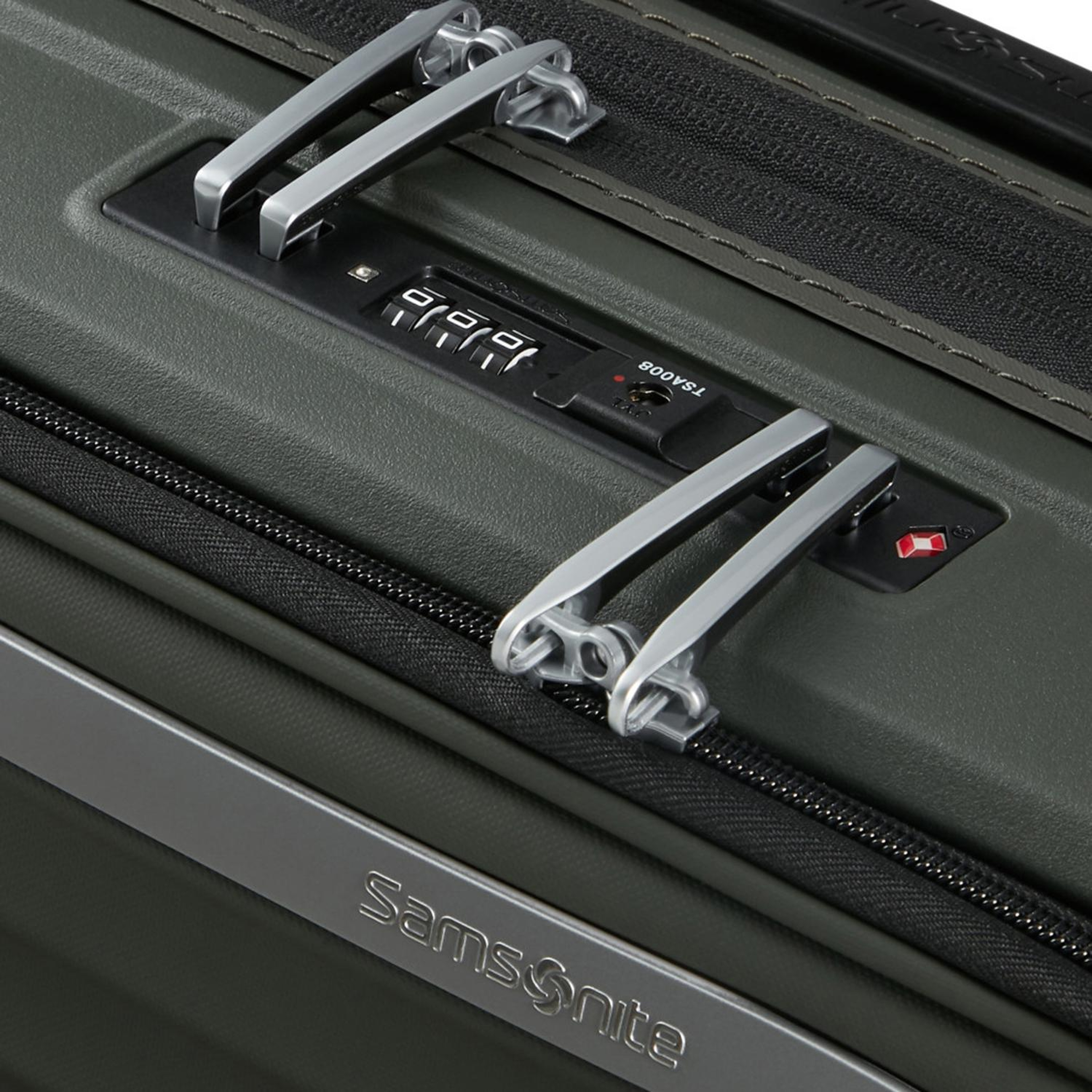 Samsonite Koyu Yeşil Upscape Körüklü - Kabin Boy Valiz