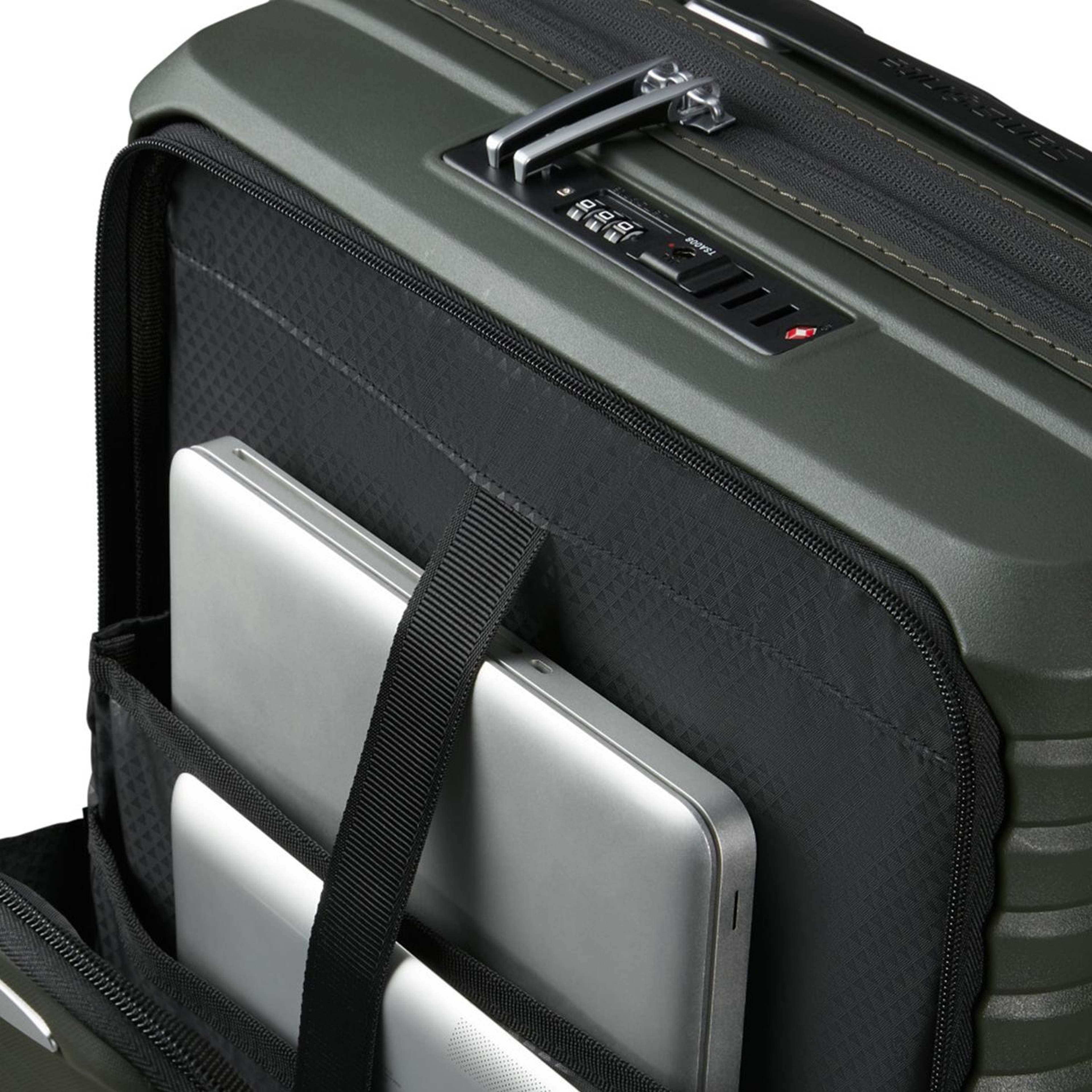 Samsonite Koyu Yeşil Upscape Körüklü - Kabin Boy Valiz