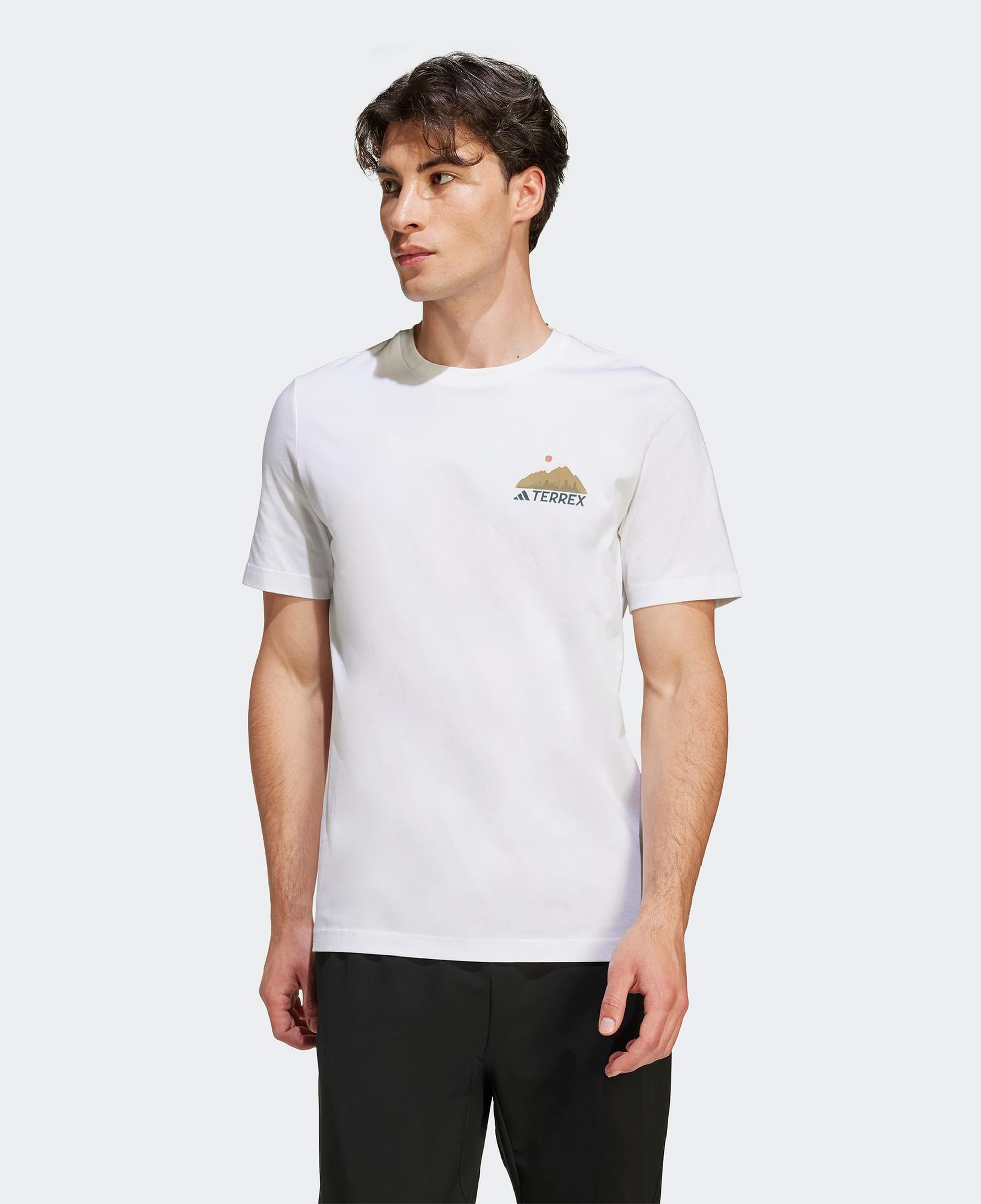 adidas Camp T Erkek Beyaz Yürüyüş T-Shirt