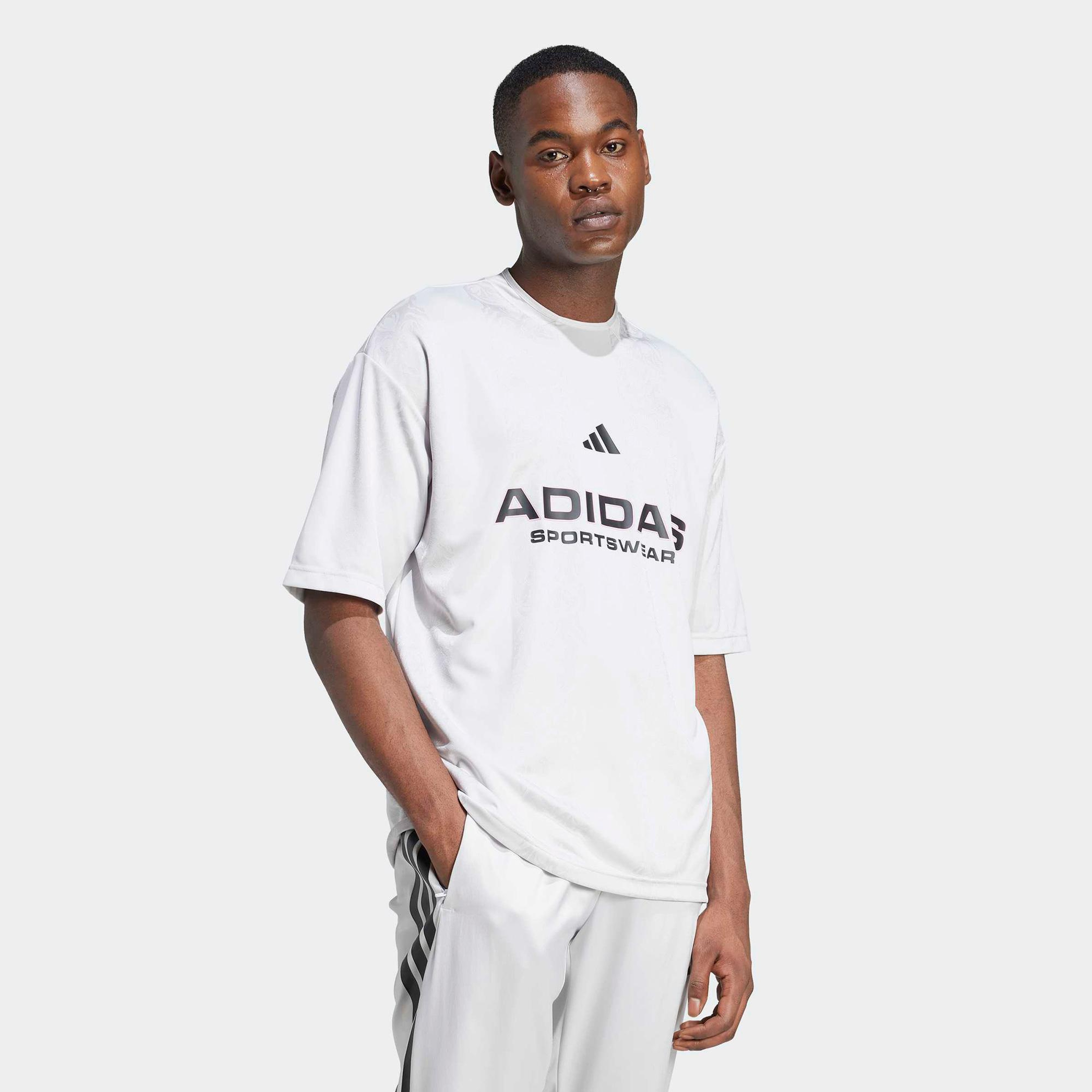 adidas Common Goal Erkek Gri T-Shirt