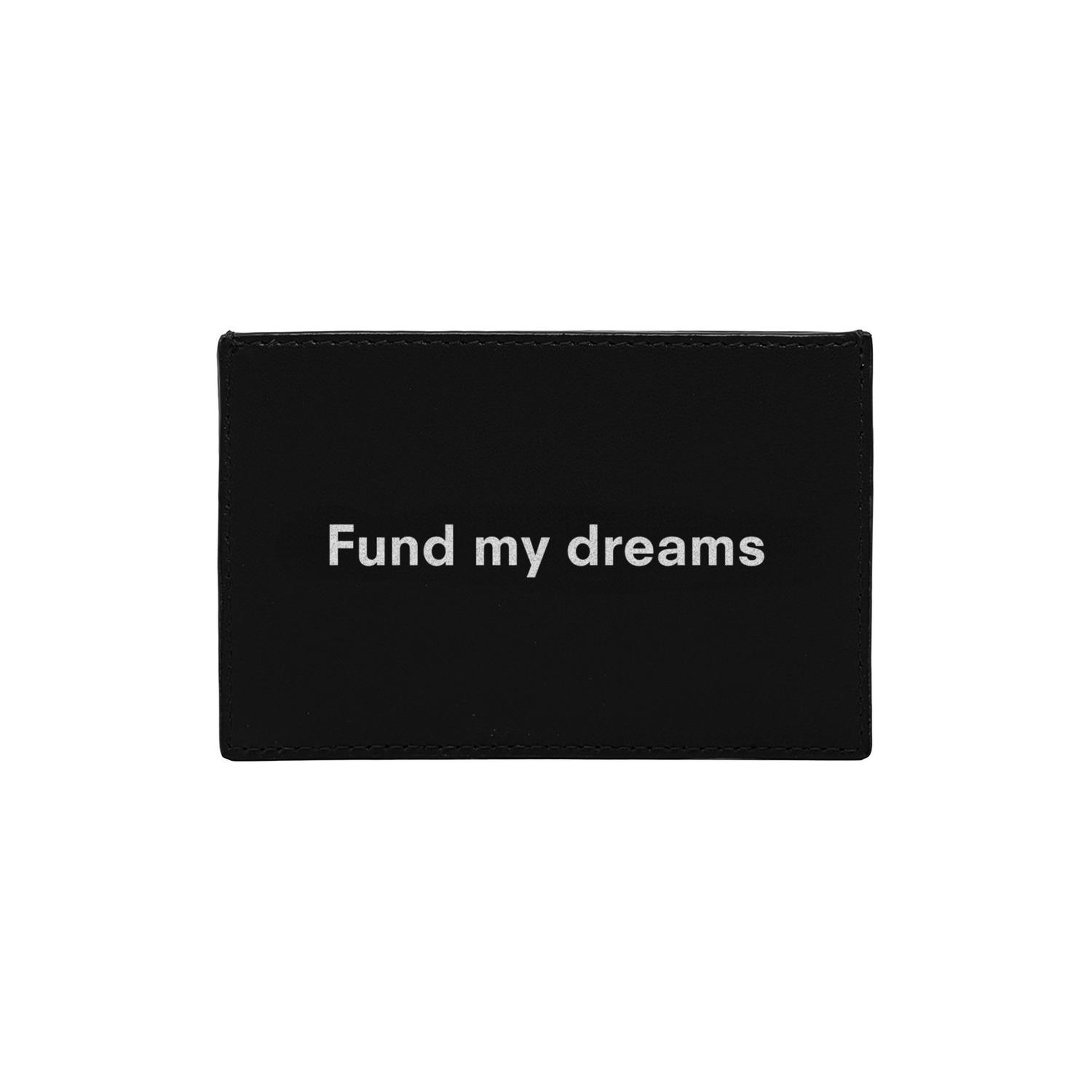 Fund My Dreams KeinxDesa Siyah Deri Kartlık