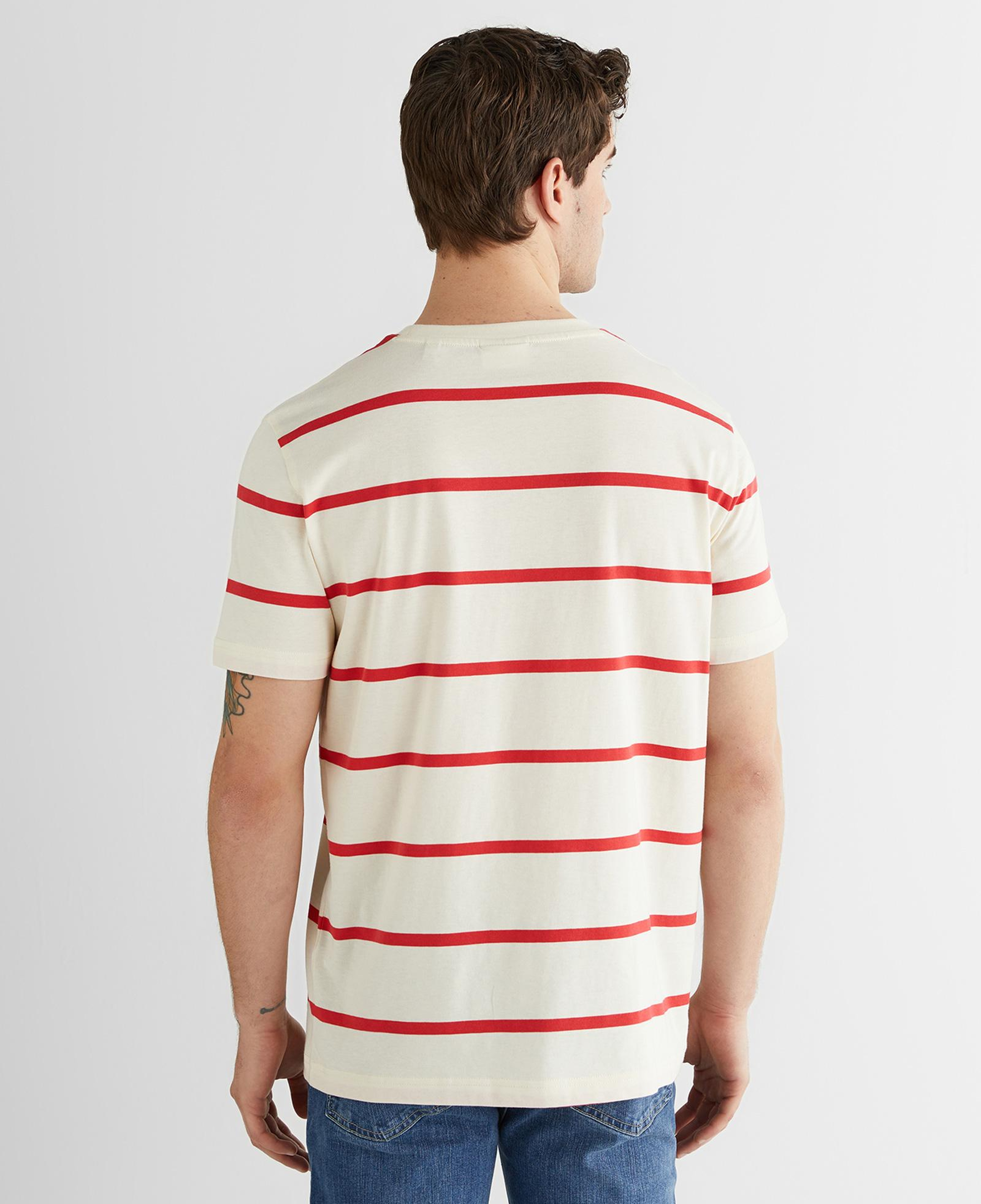 GANT Erkek Krem Renk Bloklu Kısa Kollu Logolu T-Shirt