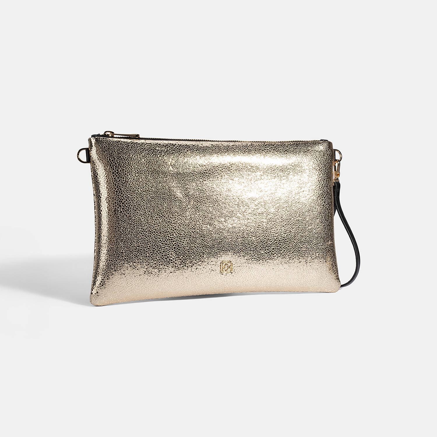 Kadın Gold Omuz Askılı Portföy Çanta