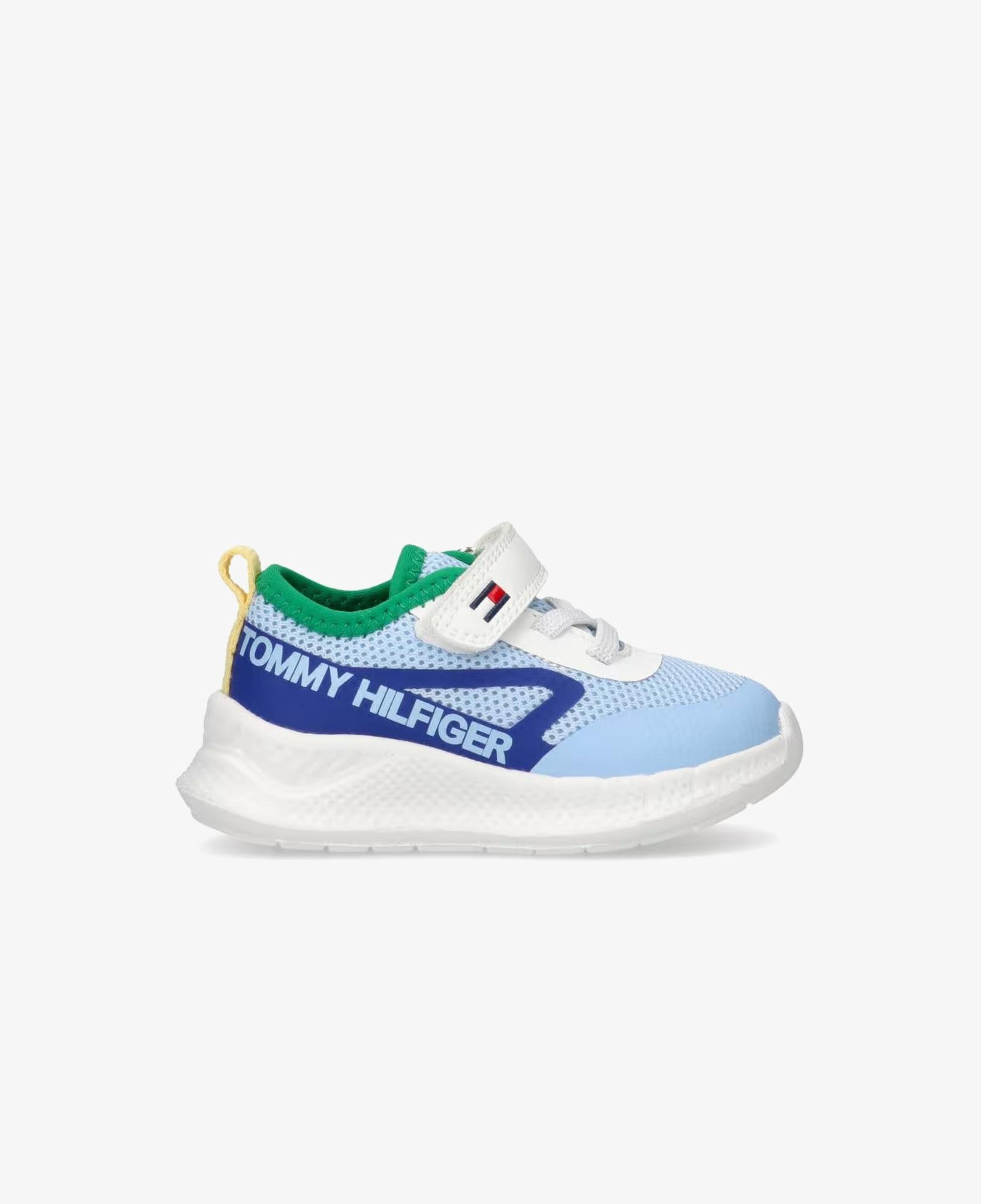 Tommy Hilfiger Lace Up Velcro Çocuk Mavi Spor Ayakkabı