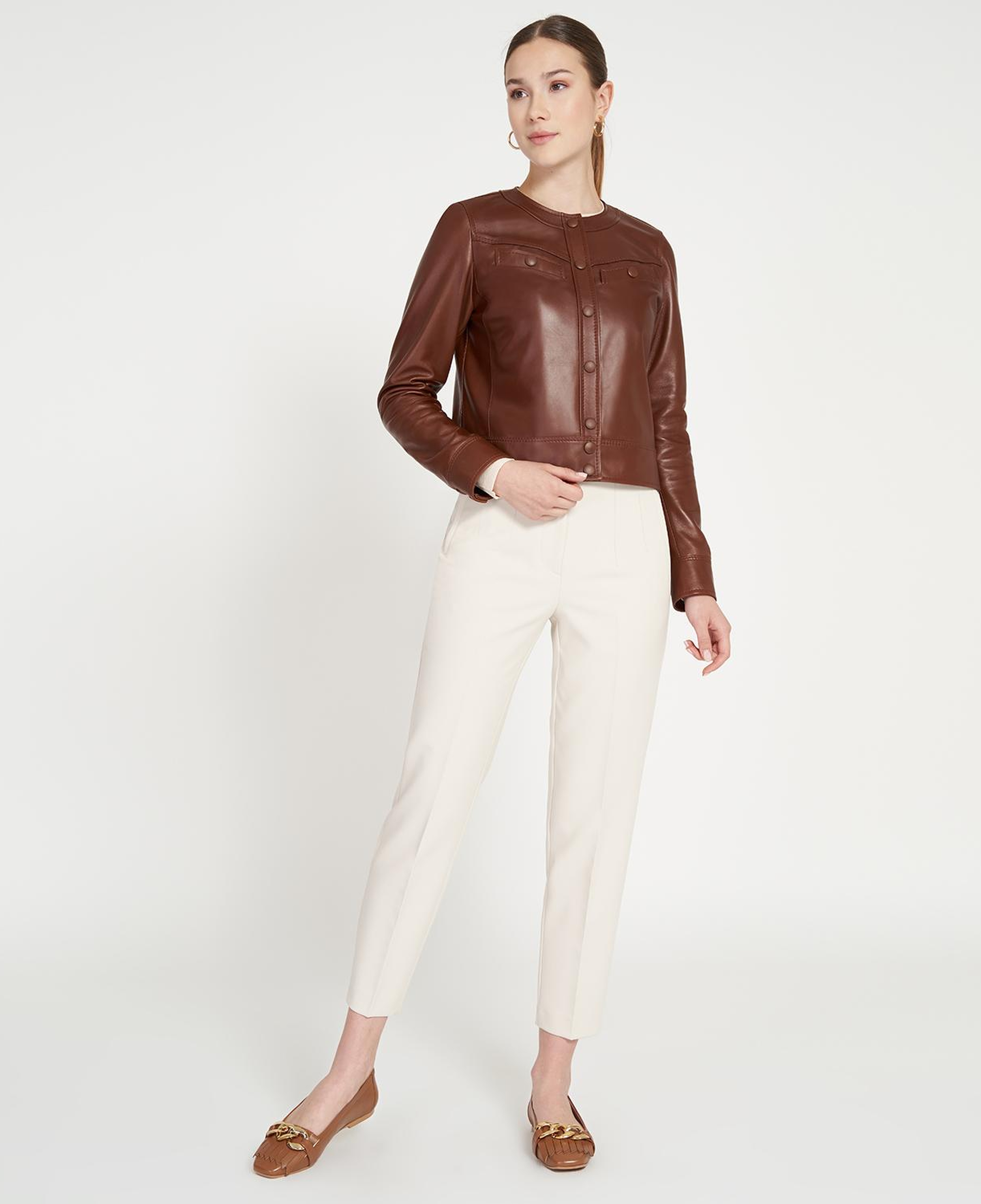 Marry Konyak Kadın Deri Ceket