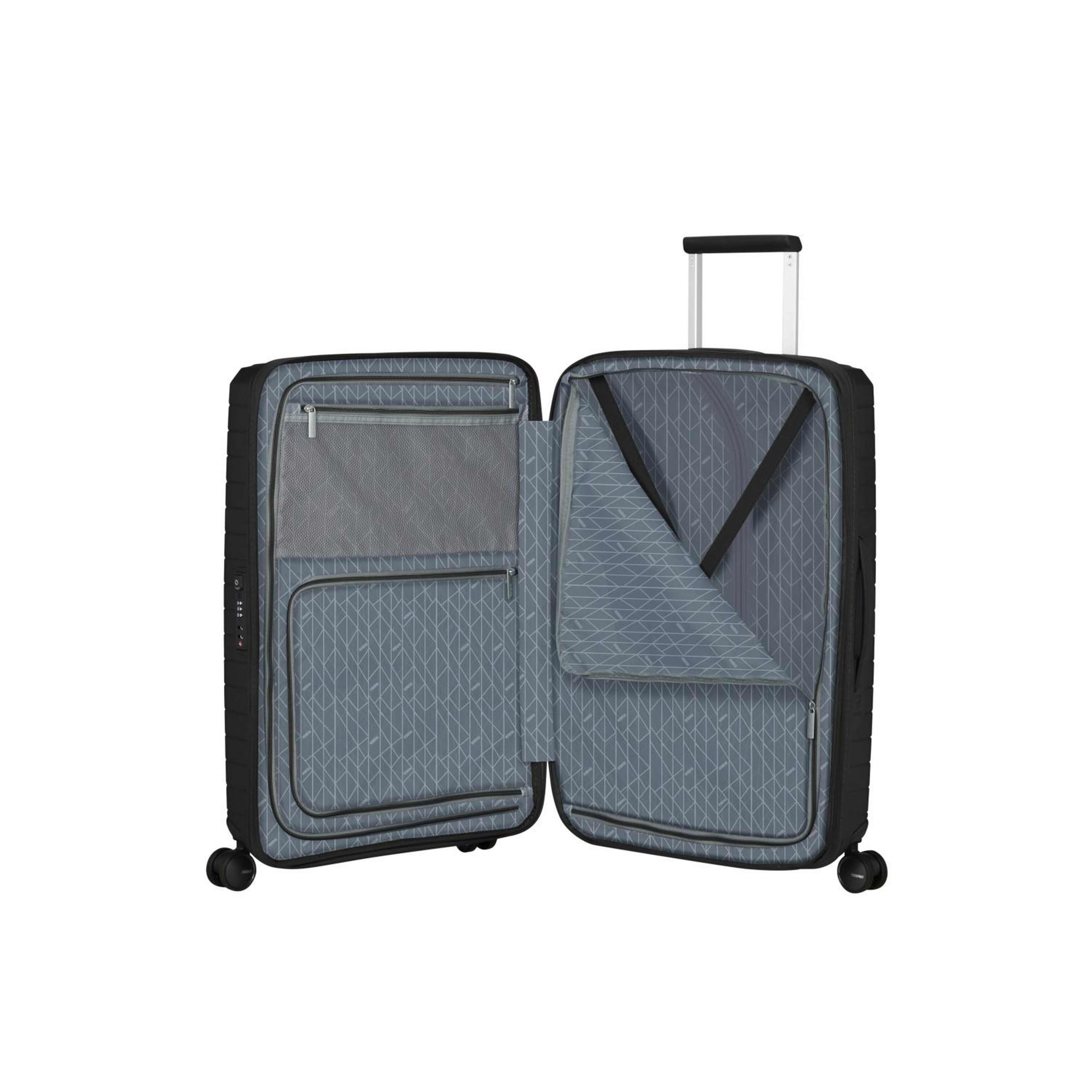 American Touriester Siyah FastForward Spinner Körüklü 68/25 Orta Boy Valiz