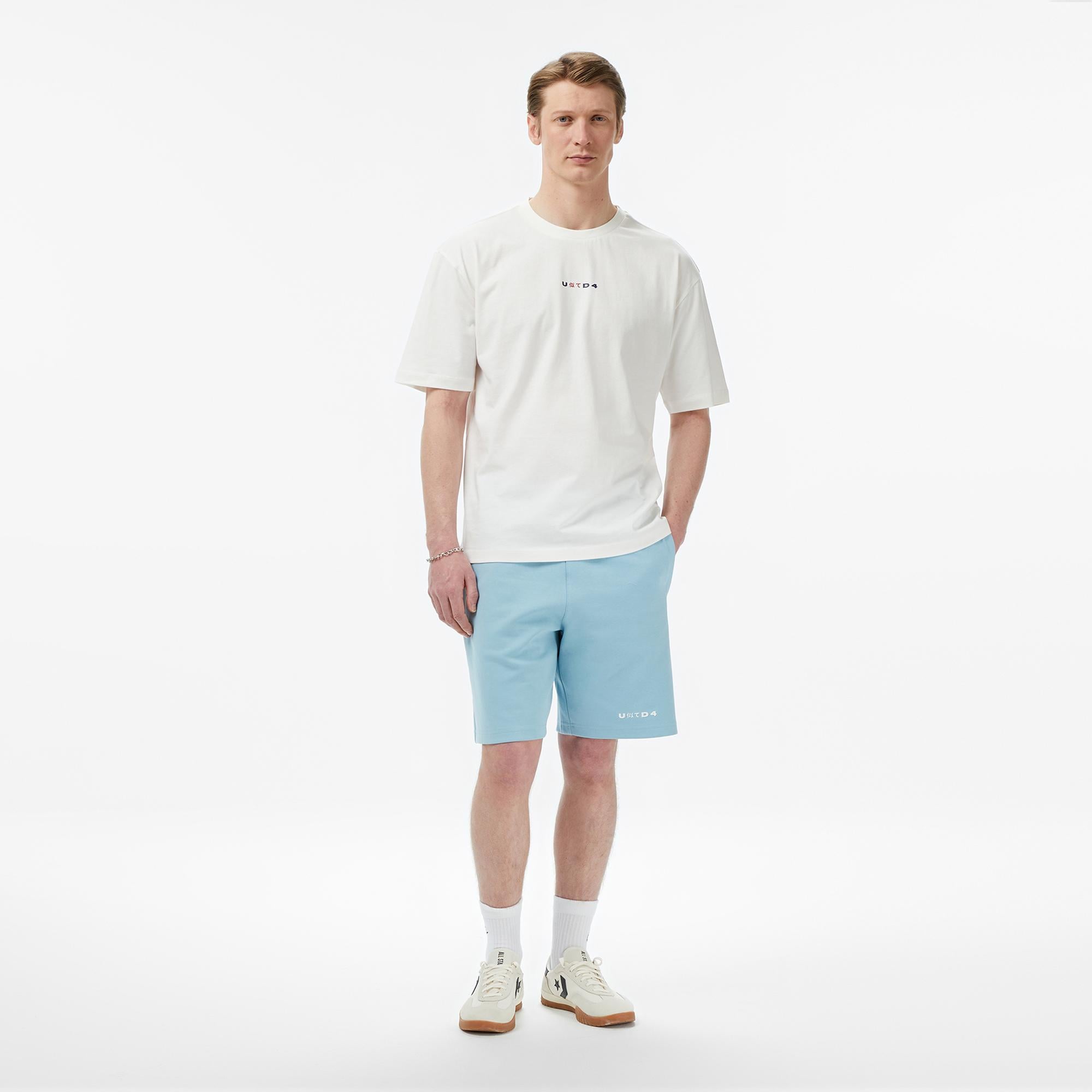 UNITED4 Regular Fit Erkek Bej T-Shirt