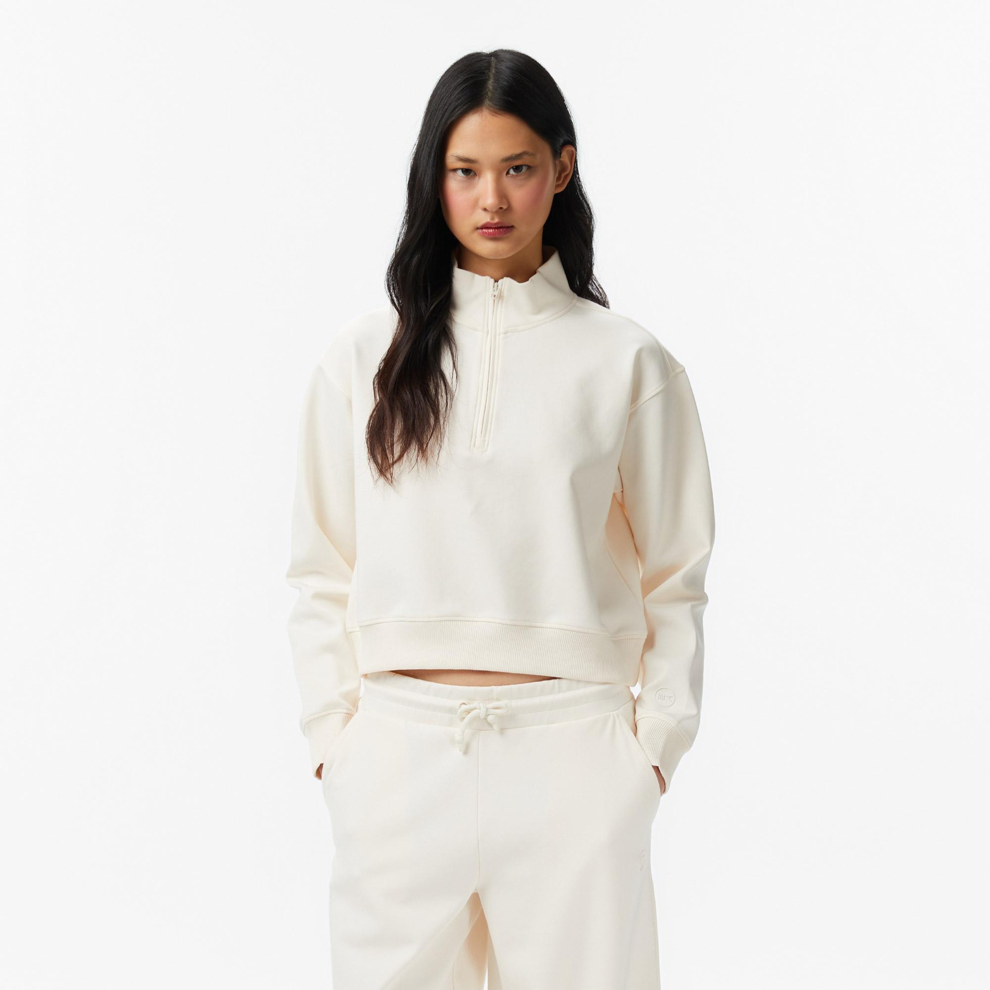 UNITED4 Regular Fit Kadın Bej Sweatshirt