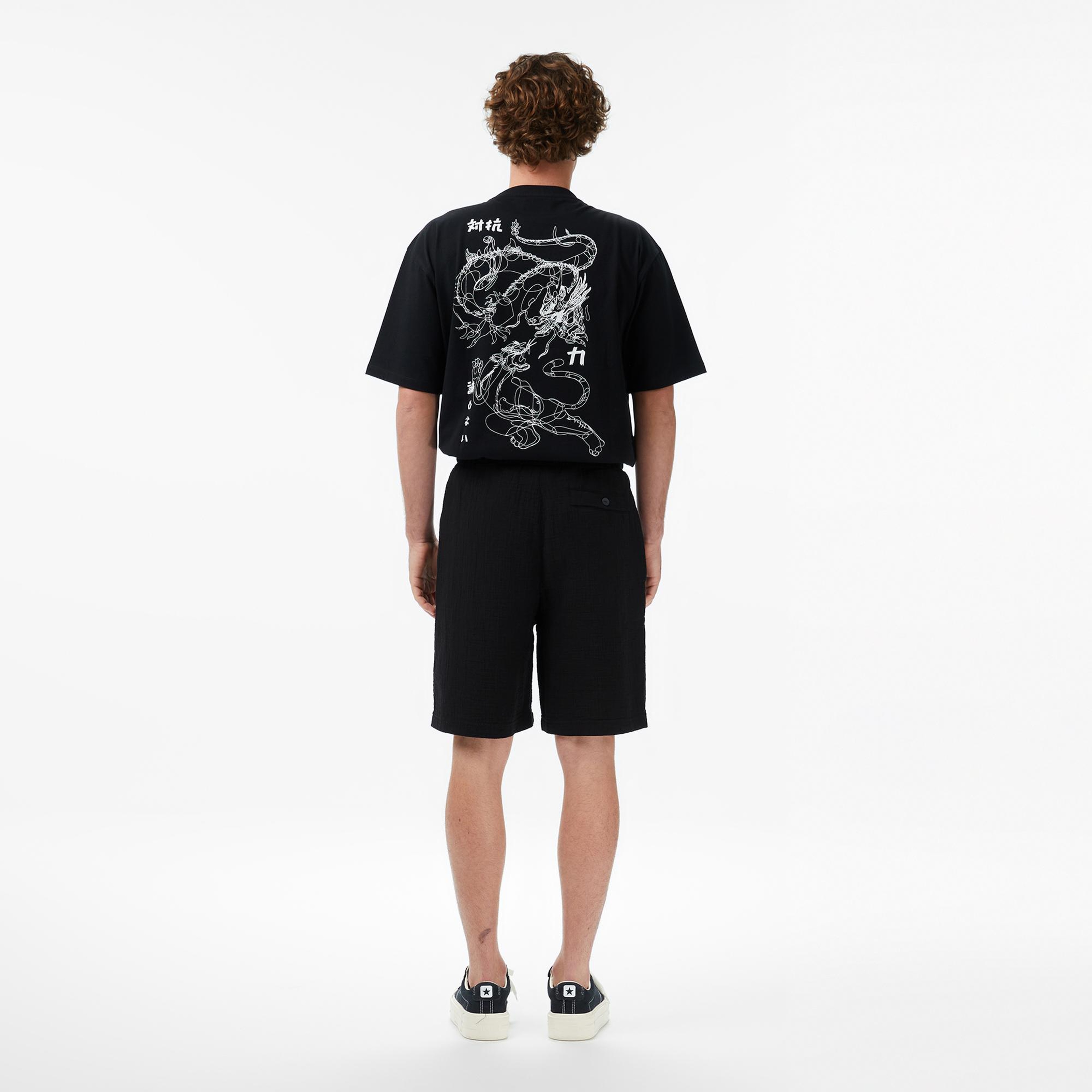 UNITED4 Regular Fit Erkek Siyah Şort