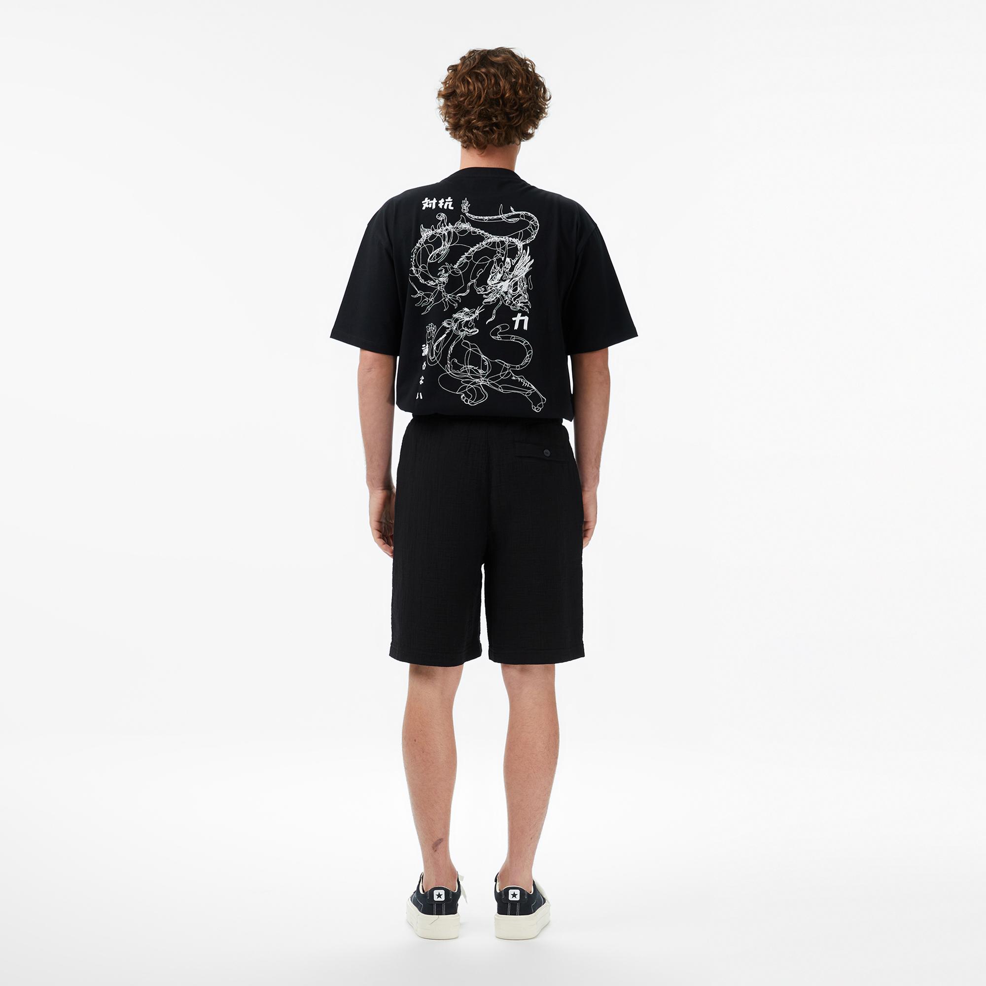 UNITED4 Regular Fit Erkek Siyah Şort