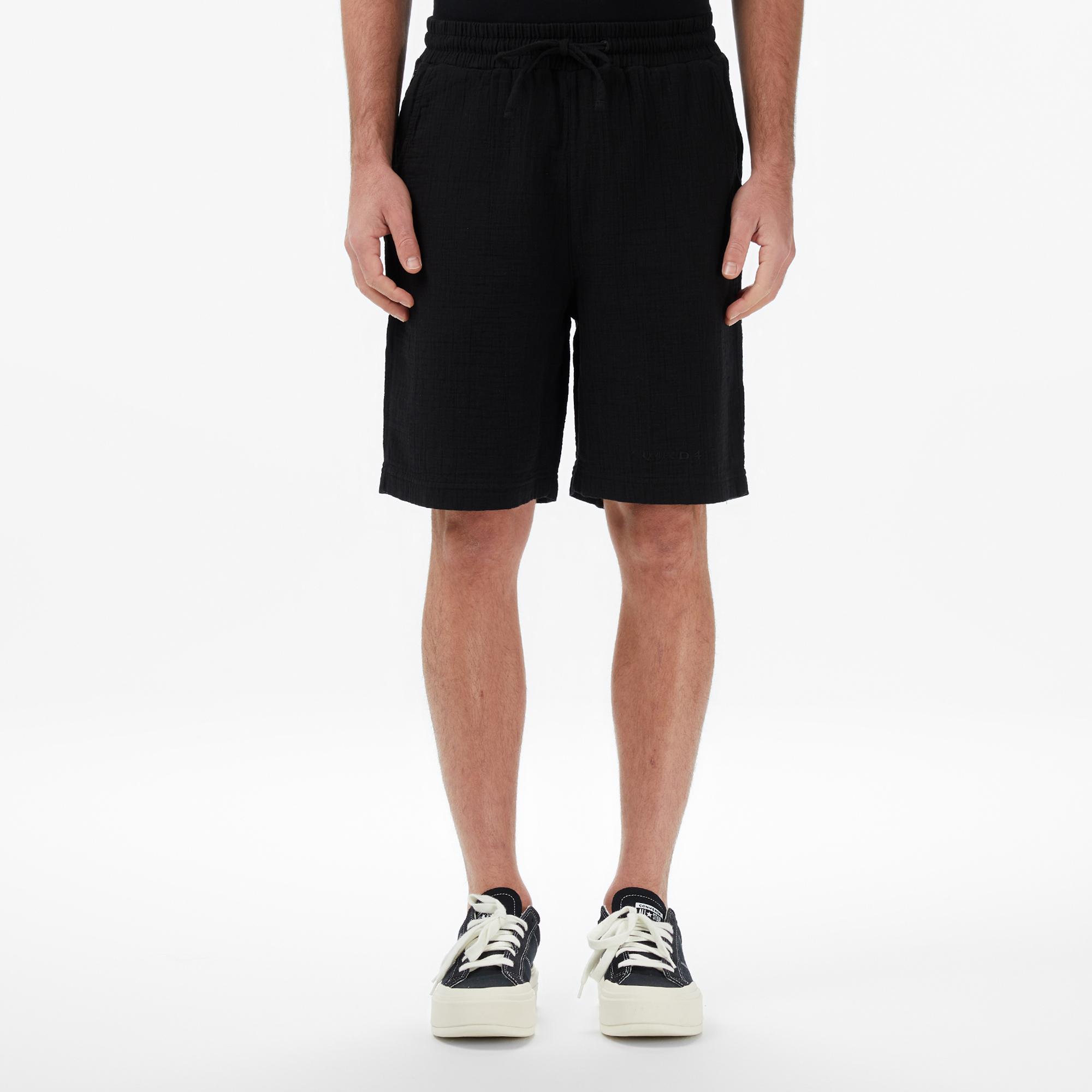 UNITED4 Regular Fit Erkek Siyah Şort