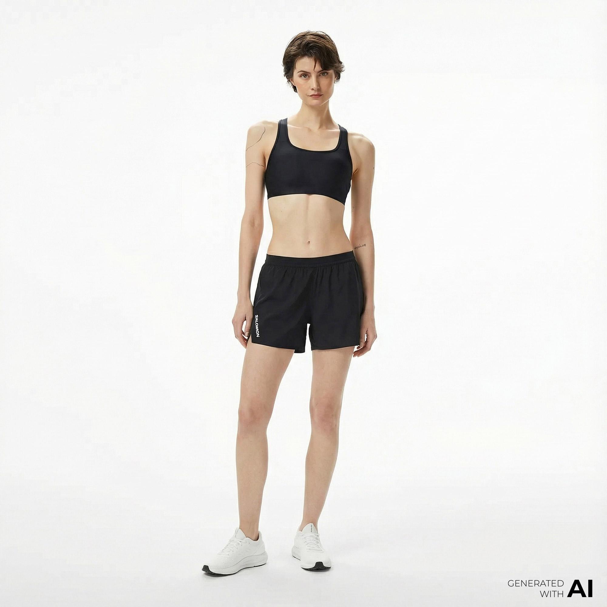 Salomon Cross 5 Kadın Siyah Günlük Şort