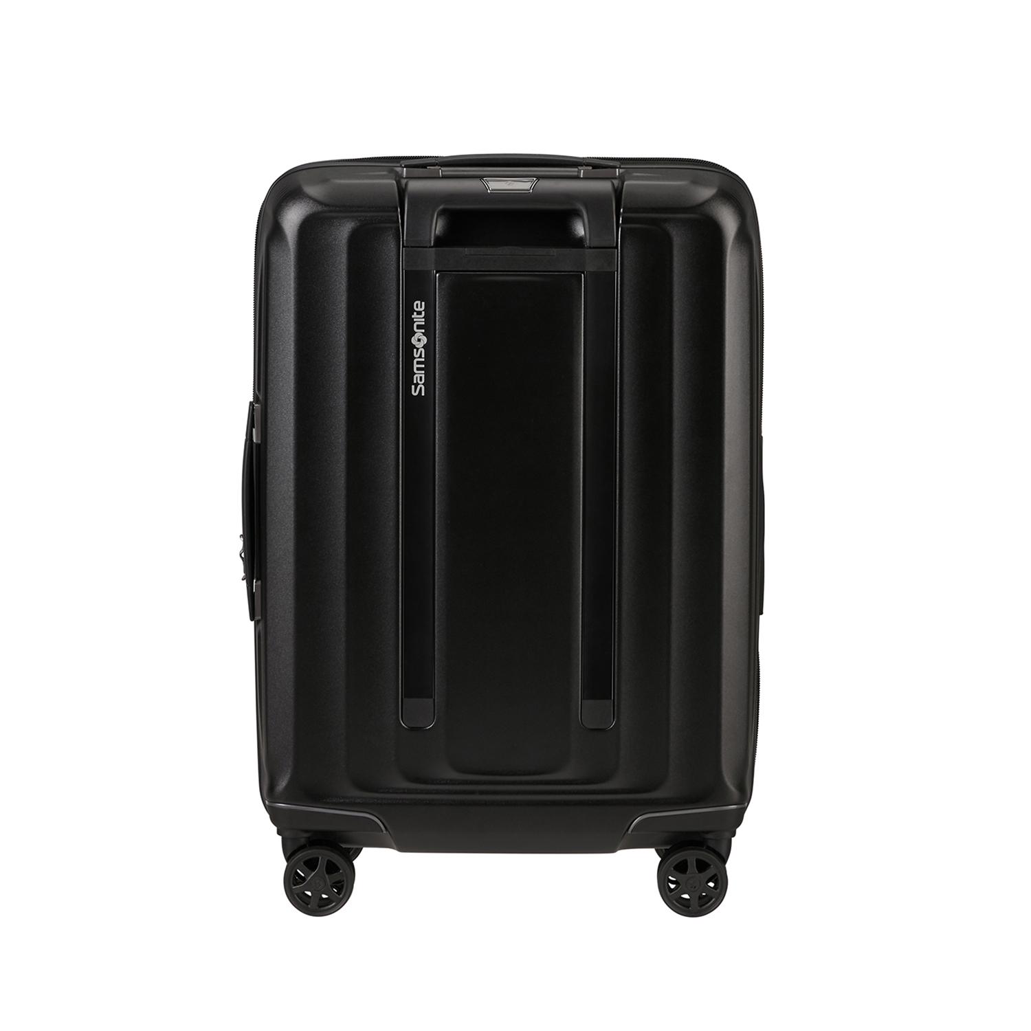 Samsonite Siyah Spinner Nuon Körüklü 4 Tekerlekli 55 cm Kabin Boy Valiz