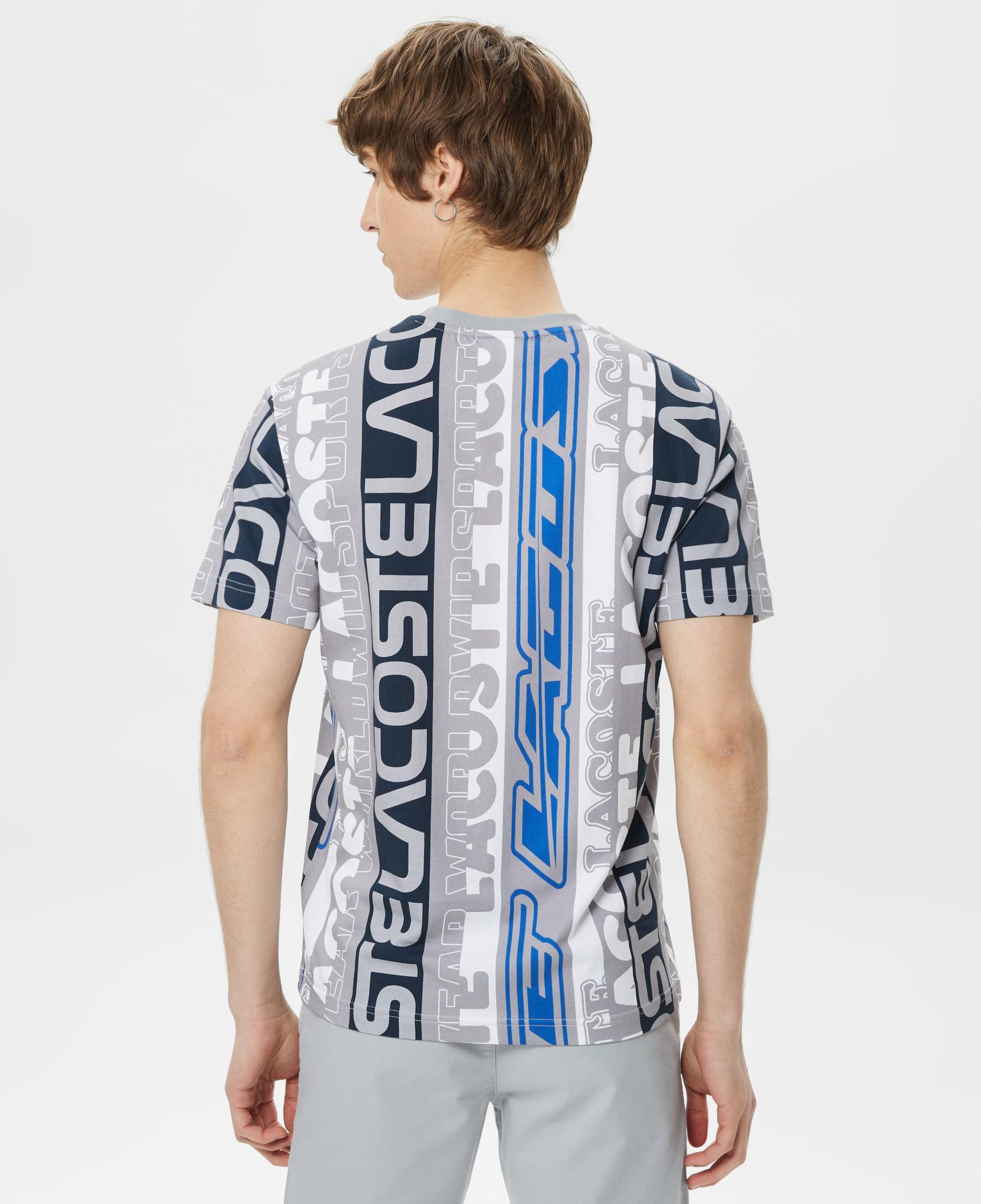 Erkek Regular Fit Bisiklet Yaka Baskılı Gri T-Shirt