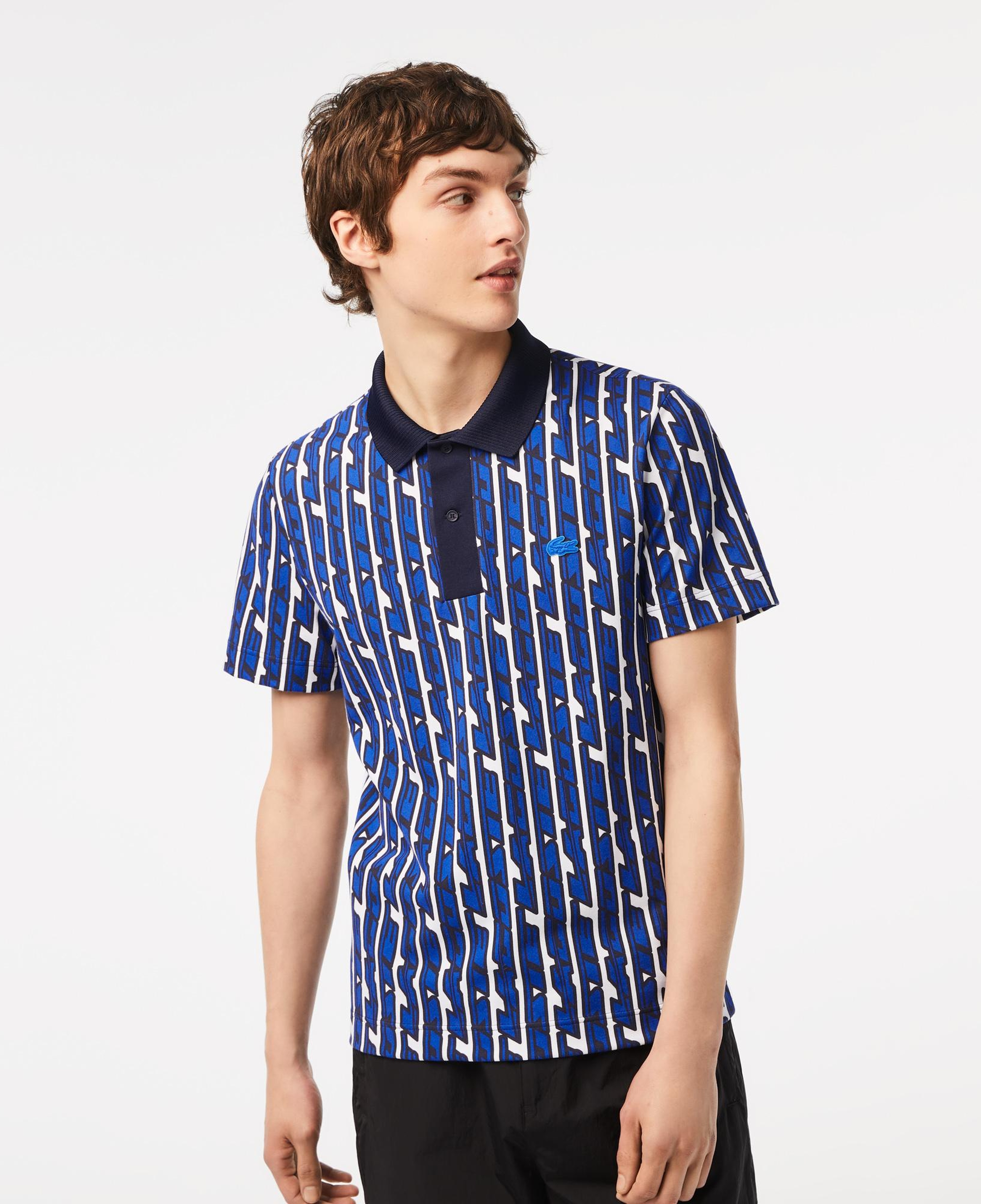 Active Erkek Regular Fit Baskılı Mavi Polo