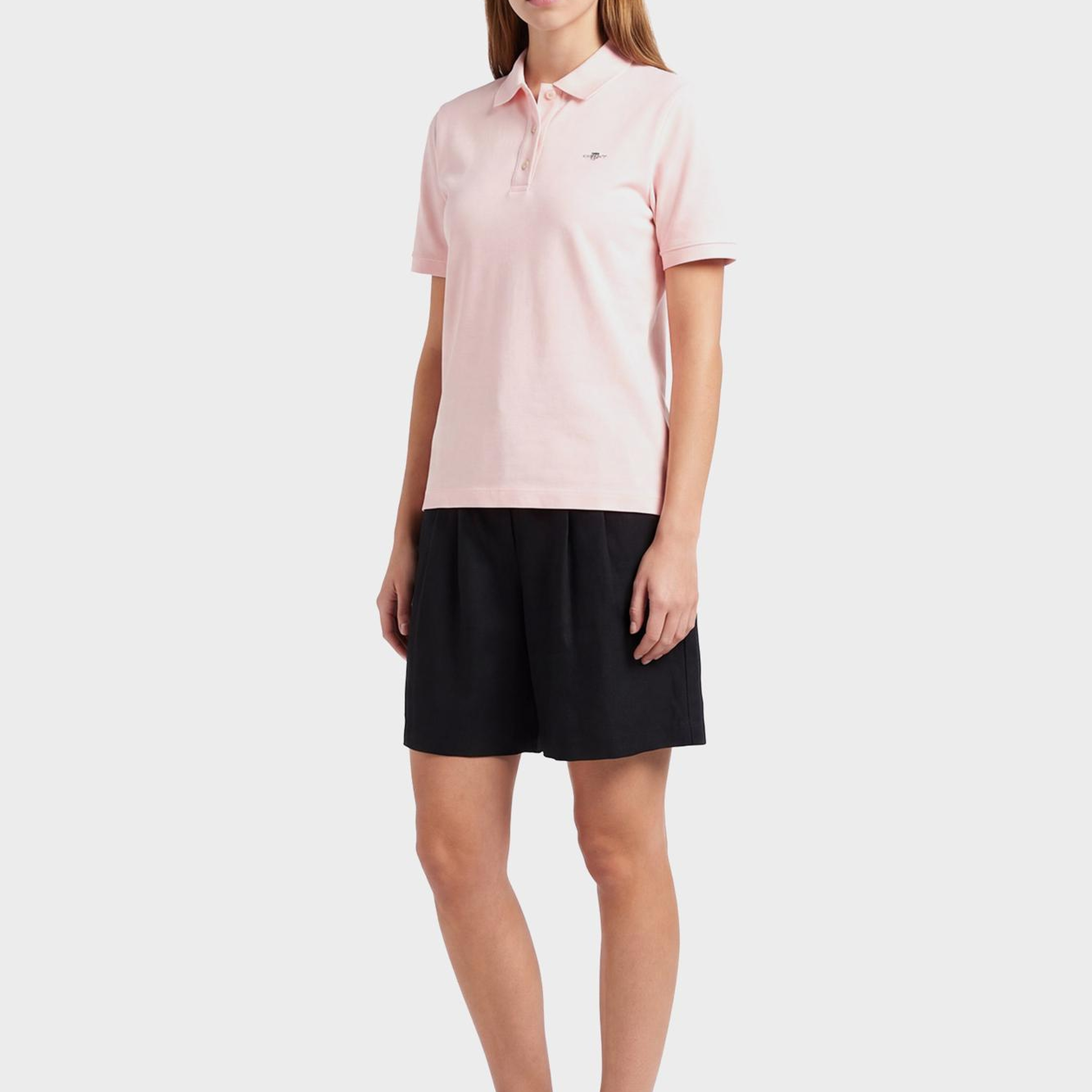 GANT Kadın Pembe Regular Fit Logolu Polo Yaka T-Shirt