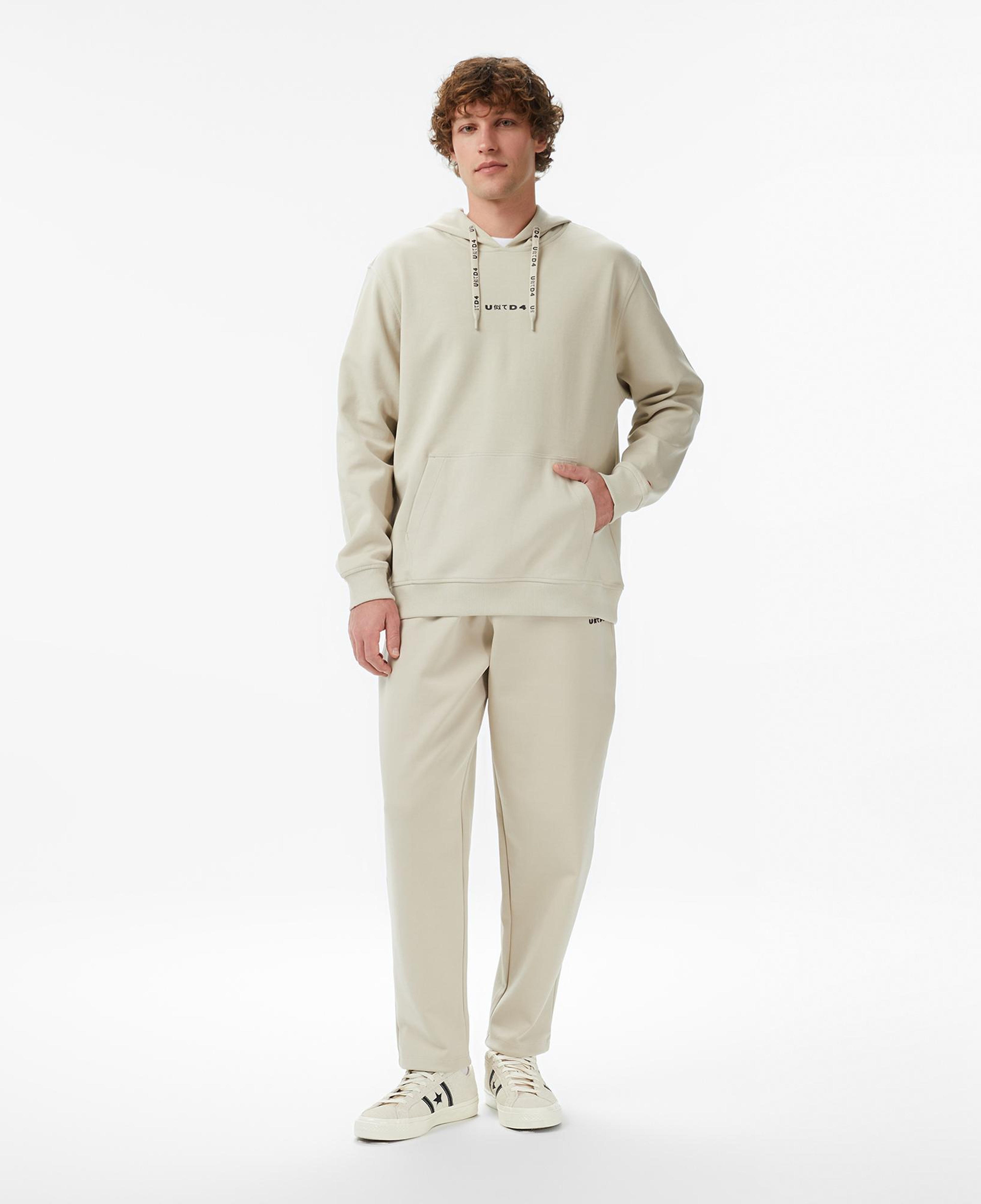 UNITED4 Regular Fit Erkek Krem Sweatshirt