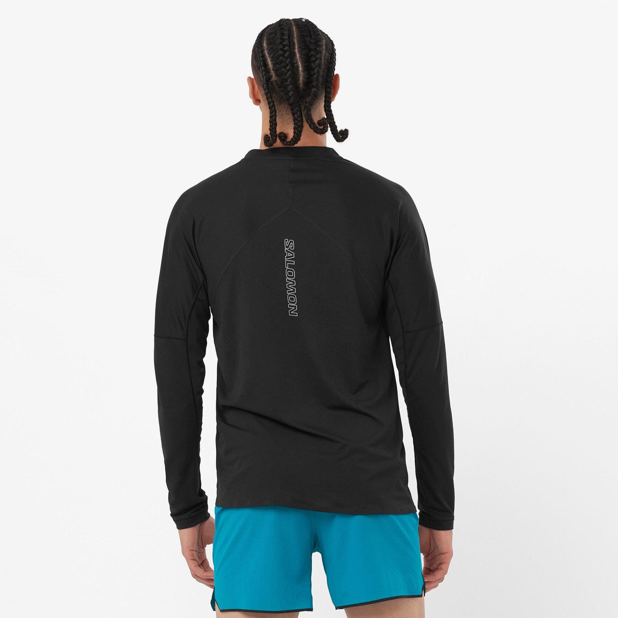 Salomon Sense Aero Ls Erkek Siyah T-Shirt