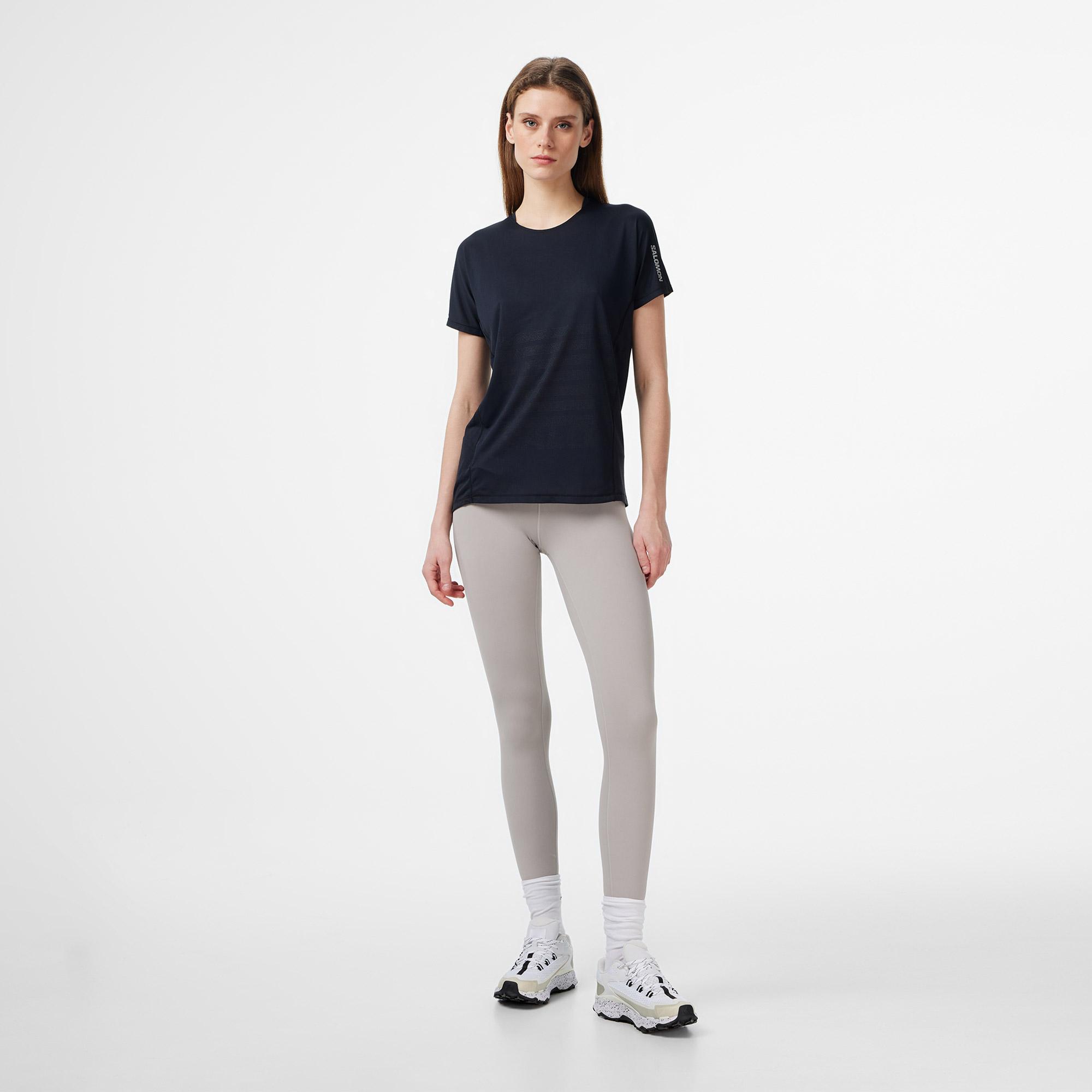 Salomon S/Lab Sense Kadın Siyah Koşu T-Shirt