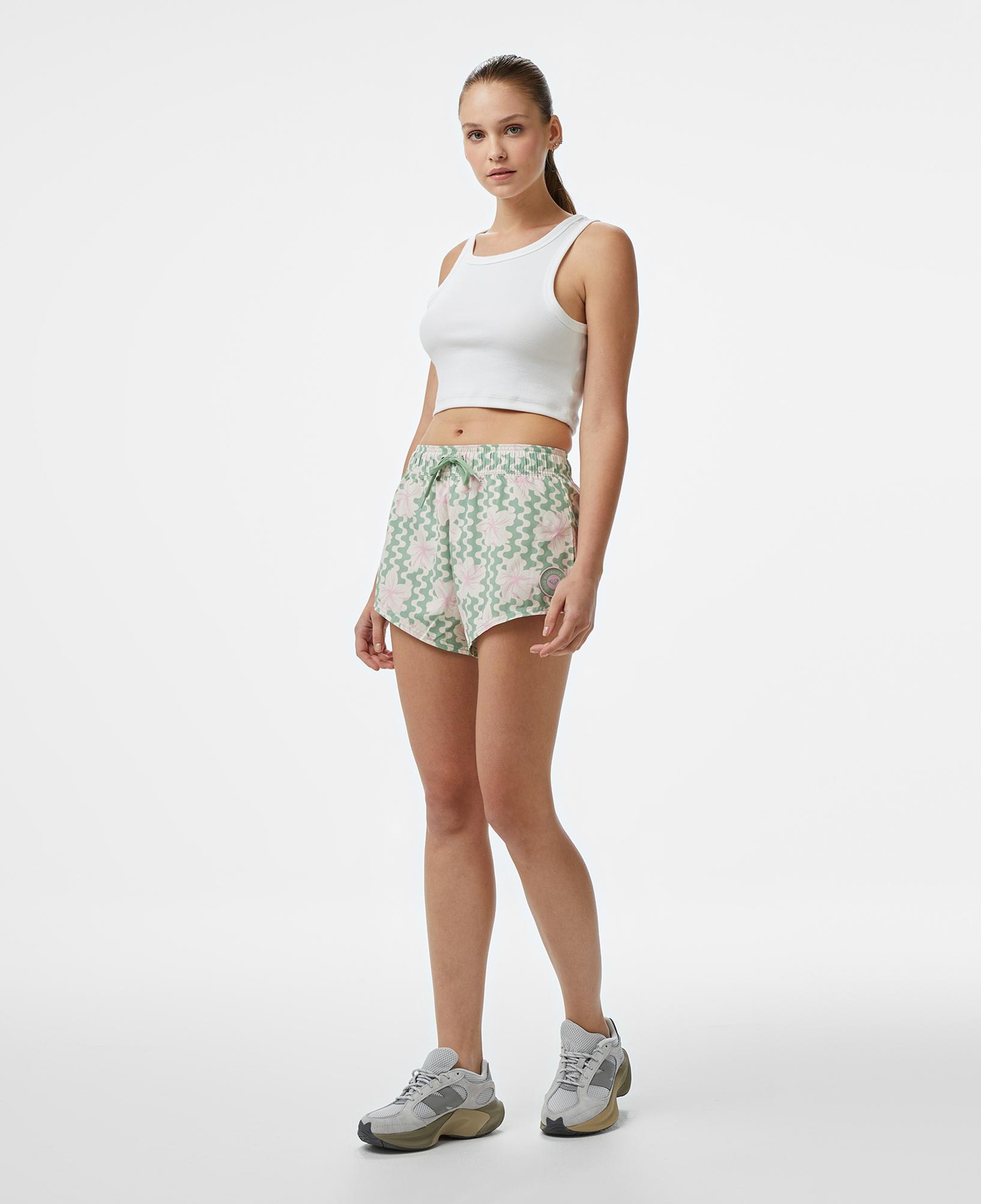 Roxy No Bad Waves Kadın Yeşil Deniz Şortu