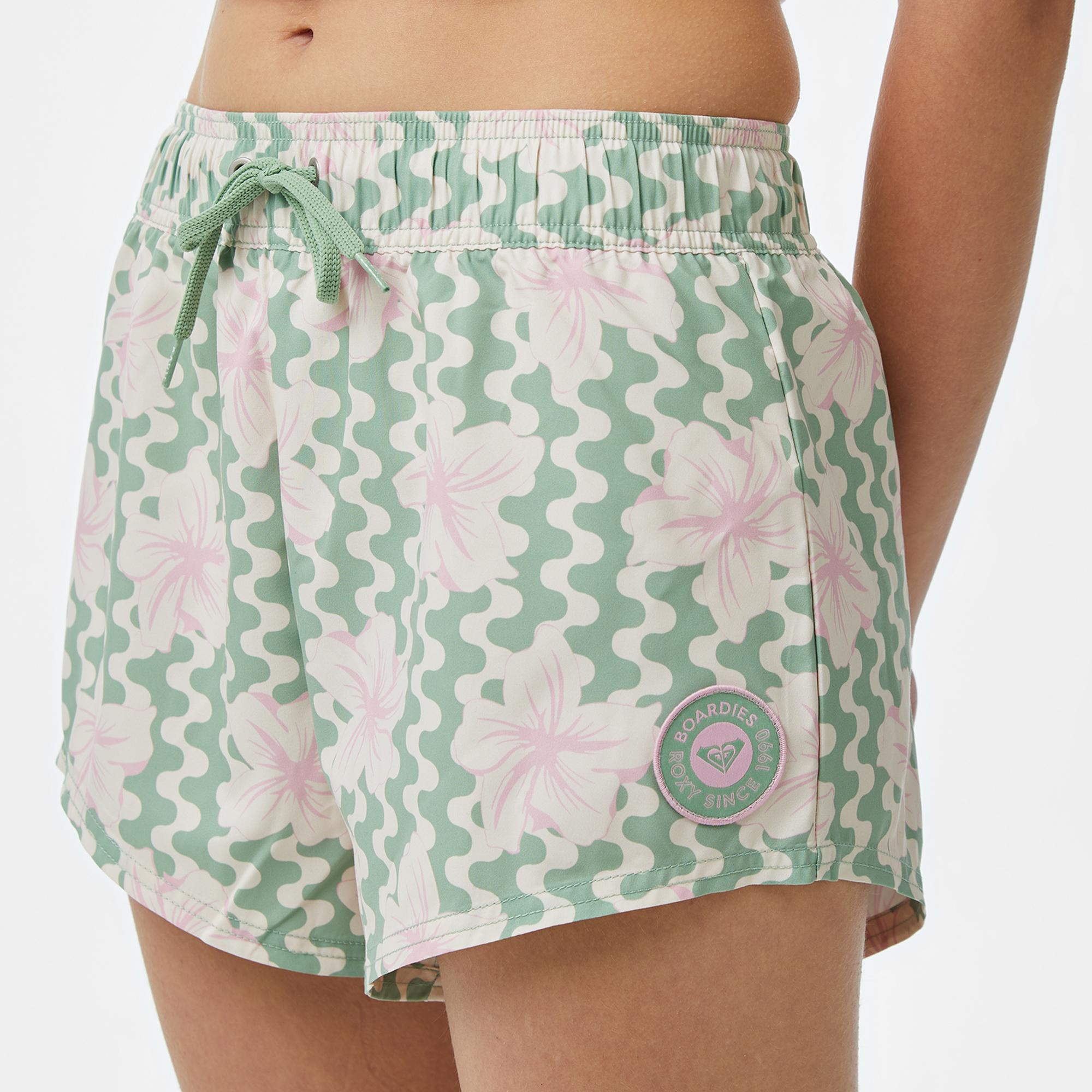Roxy No Bad Waves Kadın Yeşil Deniz Şortu