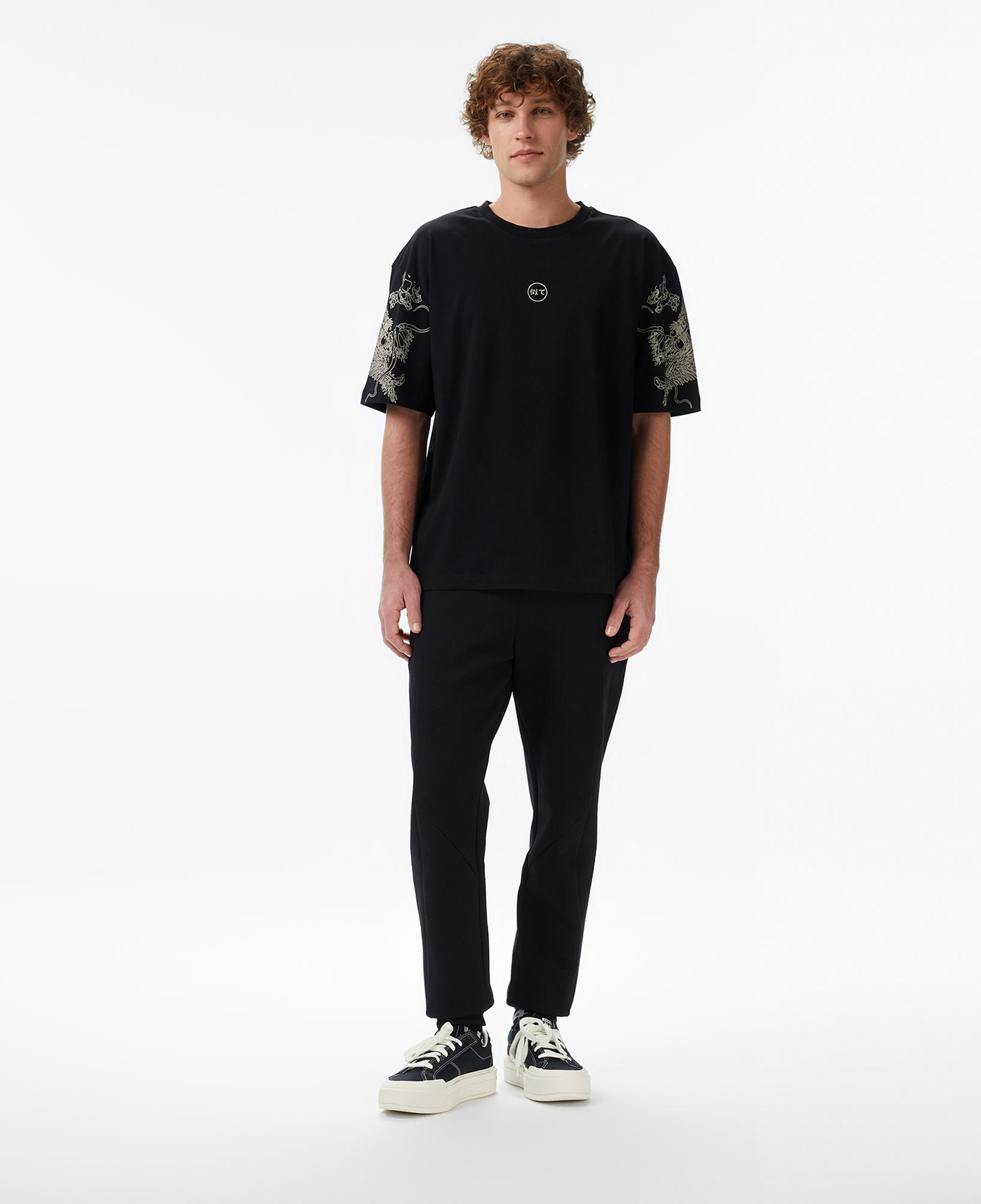 UNITED4 Regular Fit Erkek Siyah T-Shirt