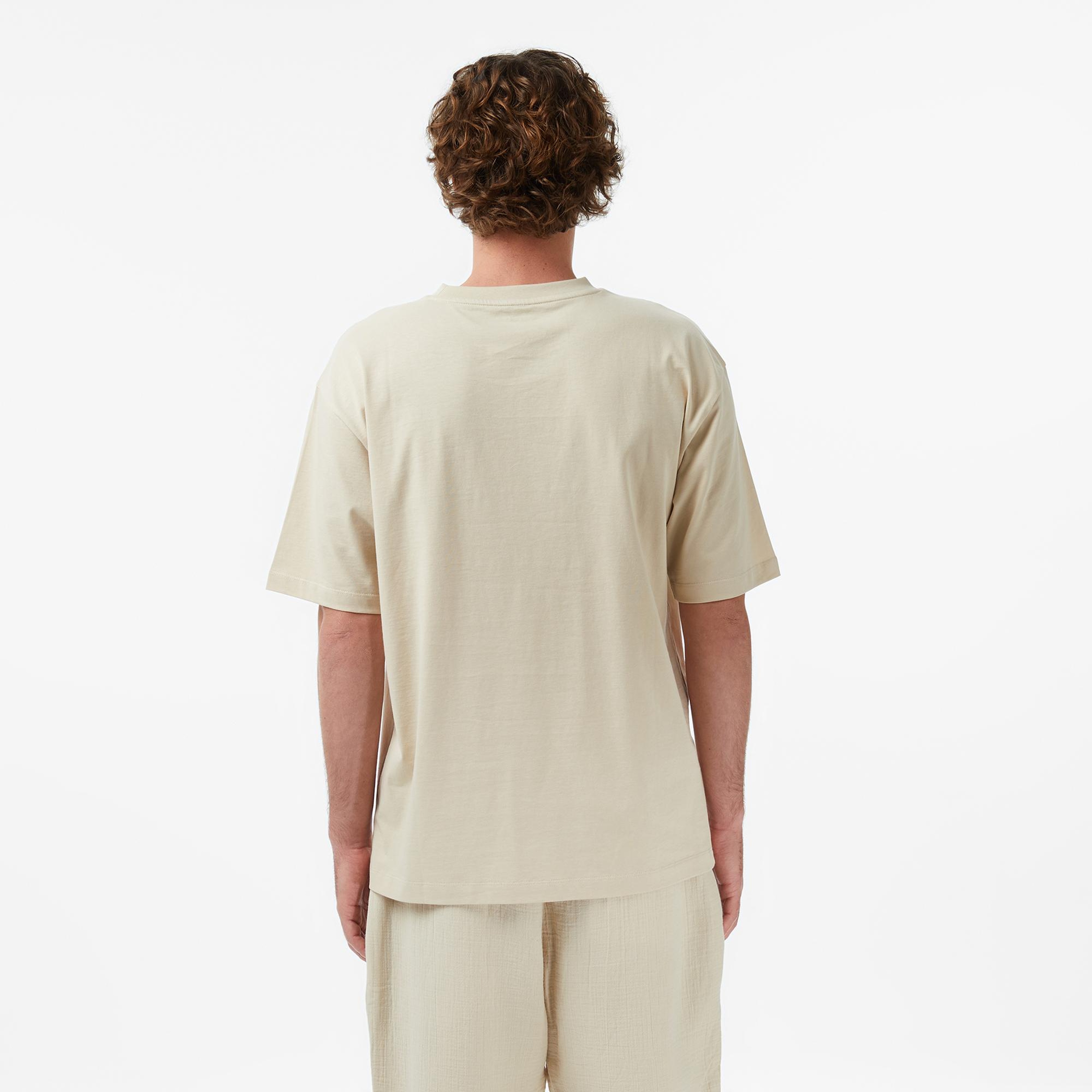 UNITED4 Regular Fit Erkek Krem T-Shirt